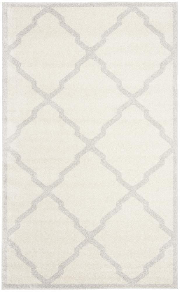 Amherst AMT421 Power Loomed Indoor Area Rug - Beige/Light Grey - 4'x6' - Safavieh