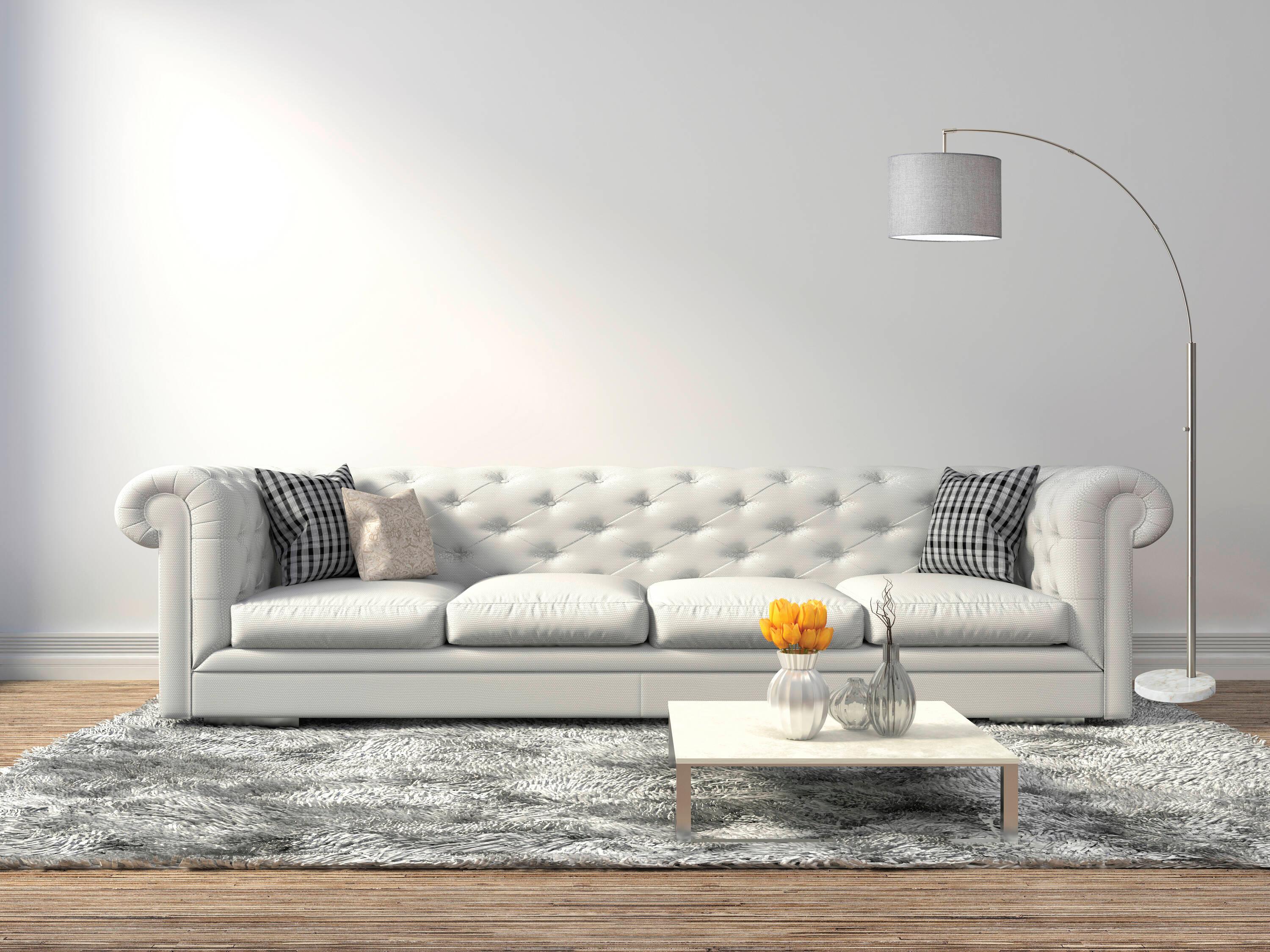 73.5" Bowery Arc Lamp Steel - Adesso: Contemporary Design, ETL Listed, Linen Shade, Metal Body