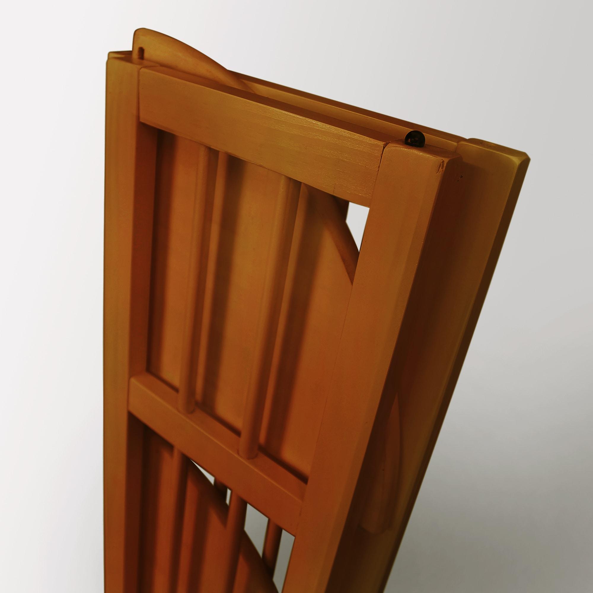 Casual Home 315-15 Wooden 4 Shelf Corner Folding Bookcase, Honey Oak