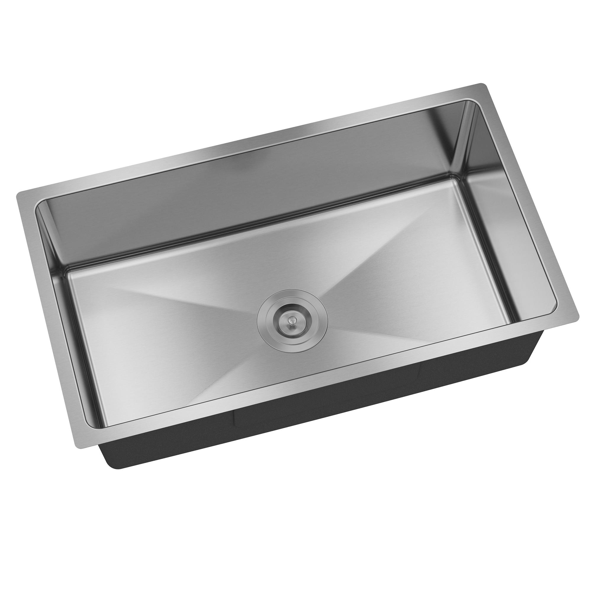 33'' L Drop-In Single Bowl Stainless Steel Kitchen Sink