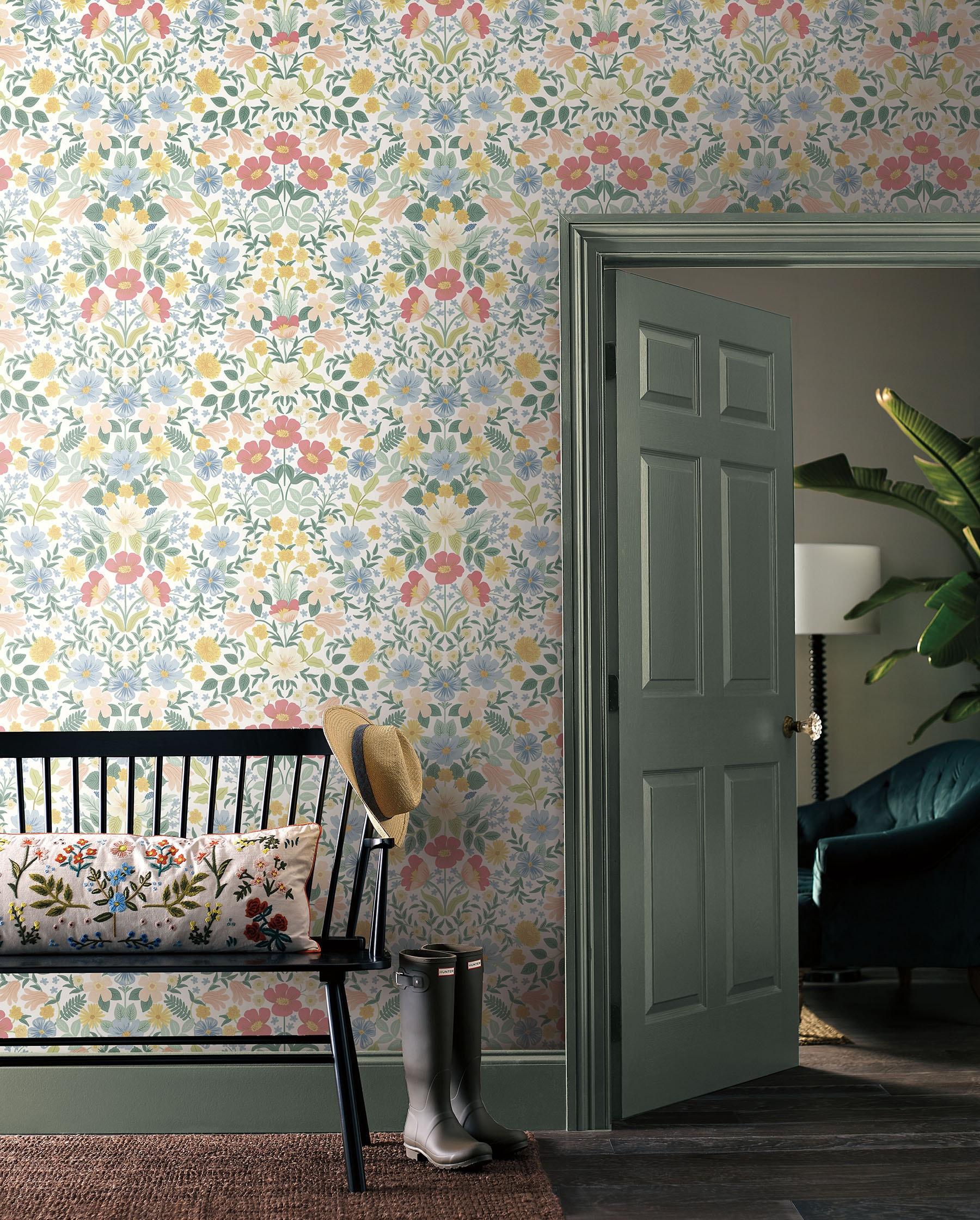 Bramble Garden 20" L x 27" W Peel and Stick Wallpaper Roll