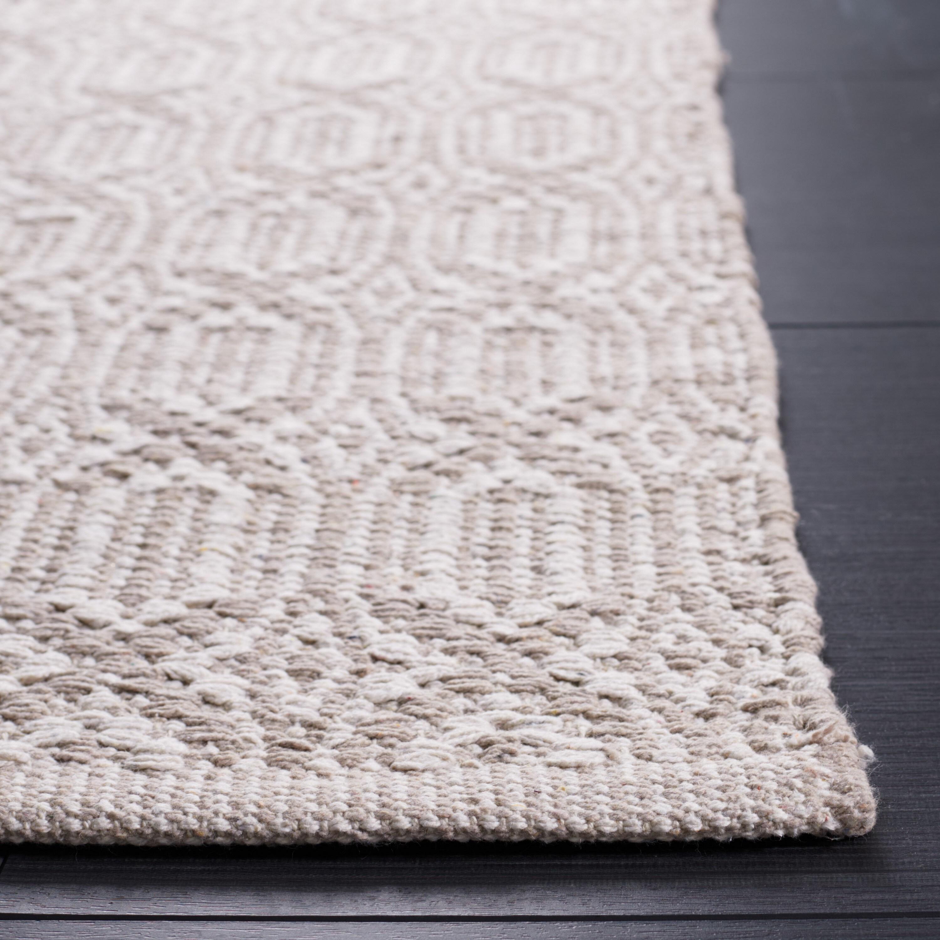Montauk MTK333 Hand Woven Indoor Area Rug - Ivory/Grey - 6'x6' - Safavieh.