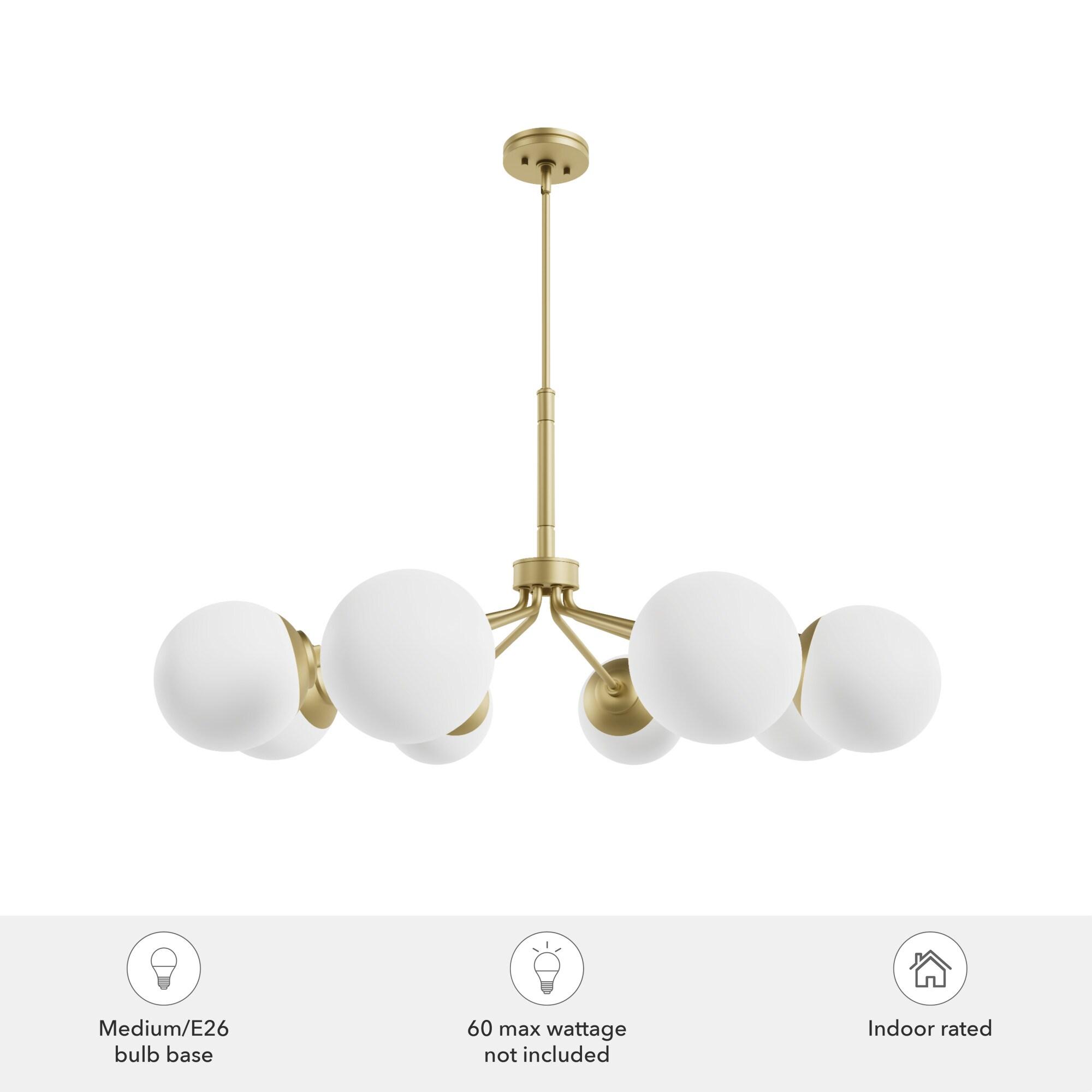 Hunter Fan Hepburn 8 - Light Sputnik Modern Linear Chandelier