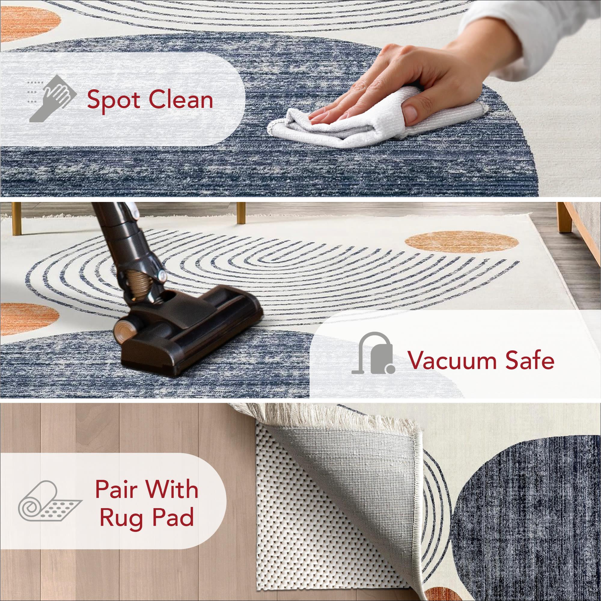 Nuloom Bevin Abstract 4x6 Indoor Area Rug for Living Room Bedroom Dining Room Kitchen, Beige/Multicolor