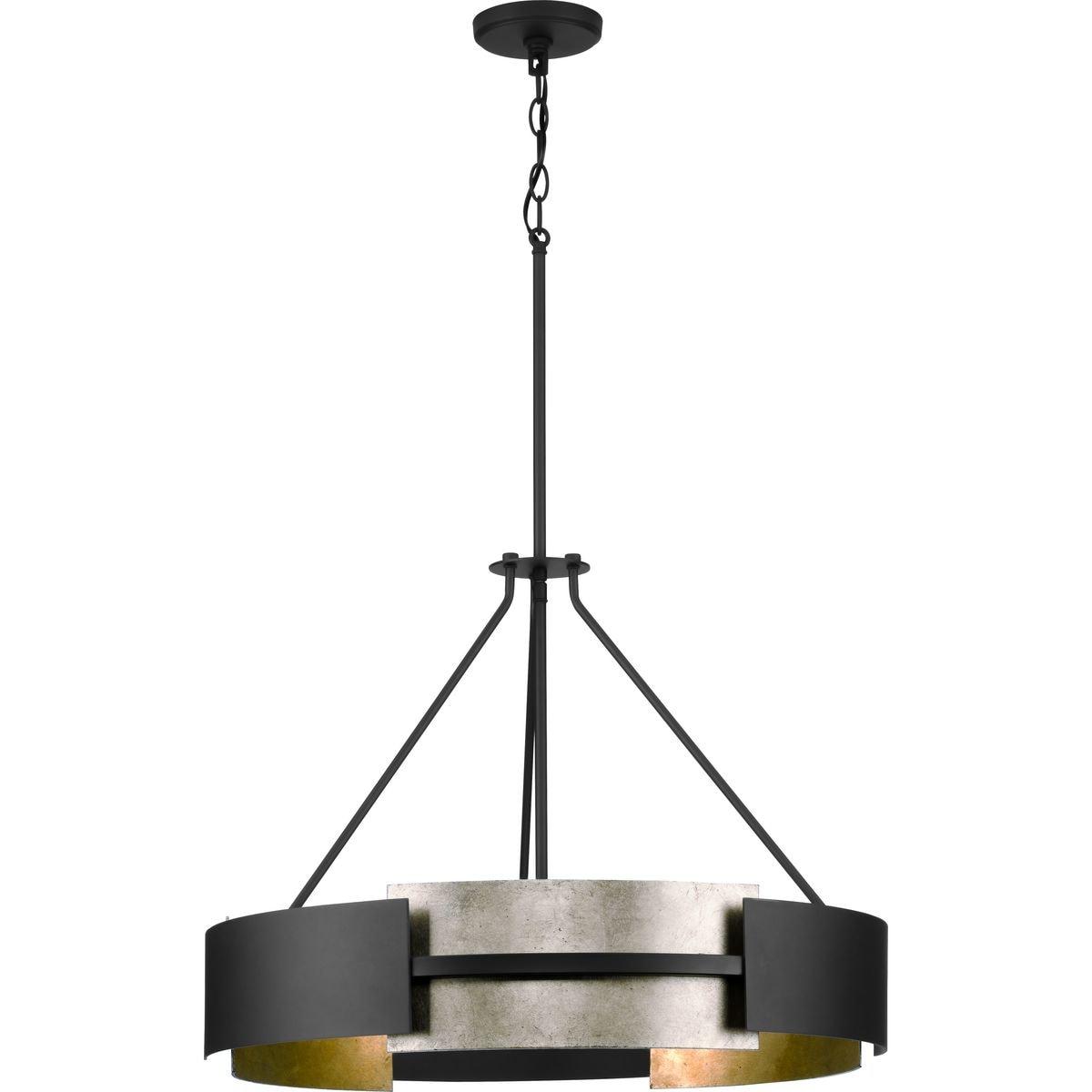 Progress Lighting Lowery 5-Light Chandelier, Matte Black