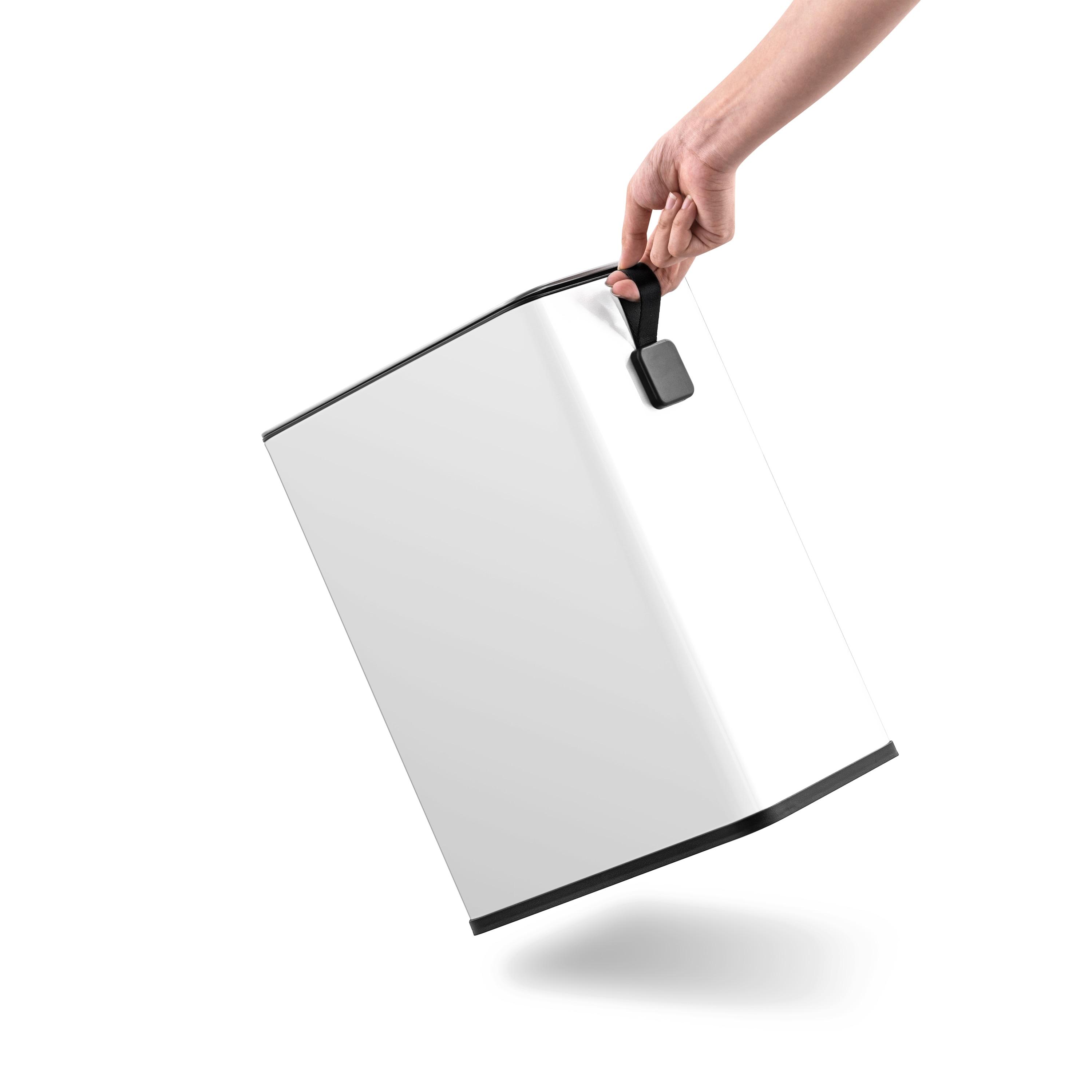 Wayfair Basics® 2.6 Gallon Stainless Steel Rectangular Step On Bathroom Trash Can