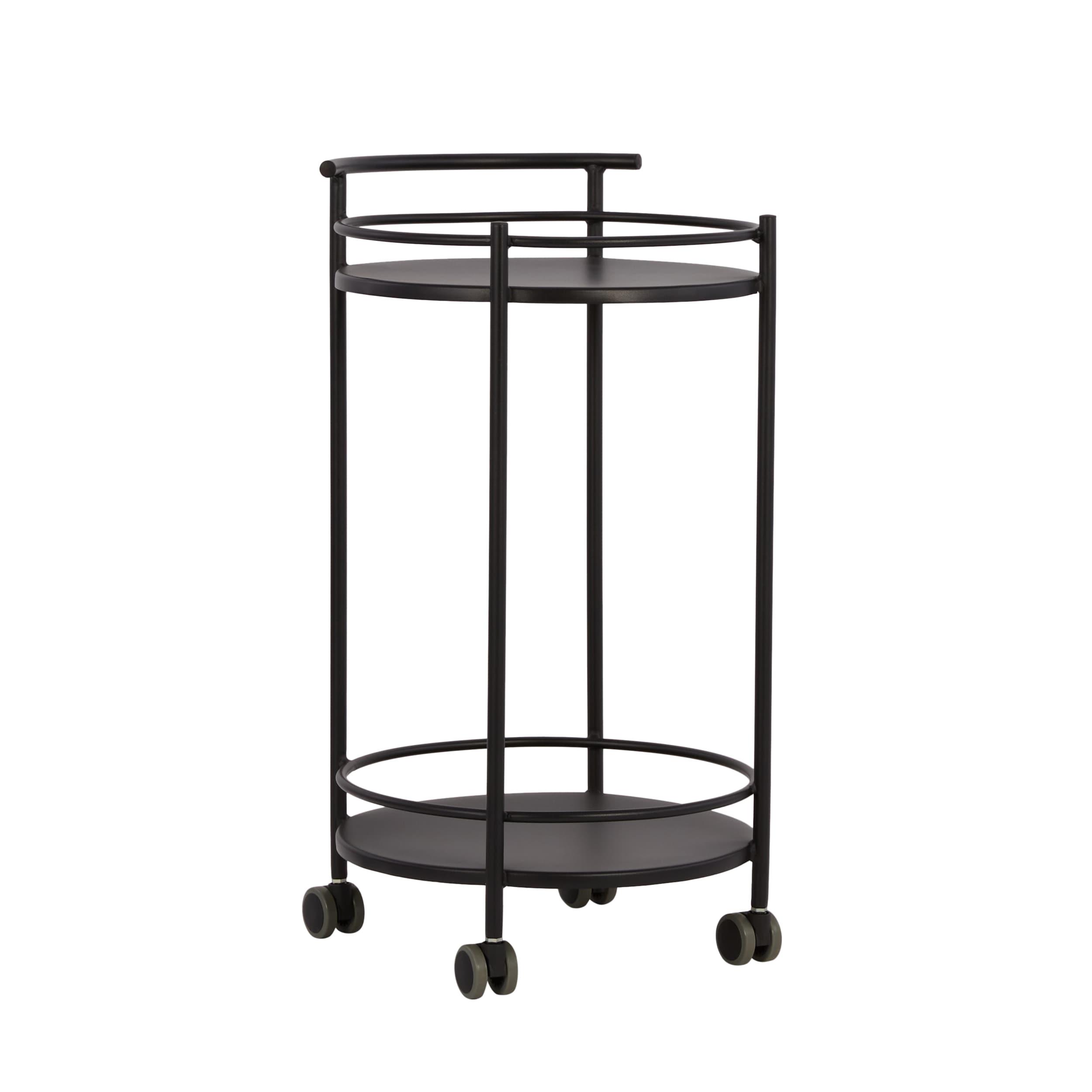 Style Selections Black Steel Outdoor Serving Cart