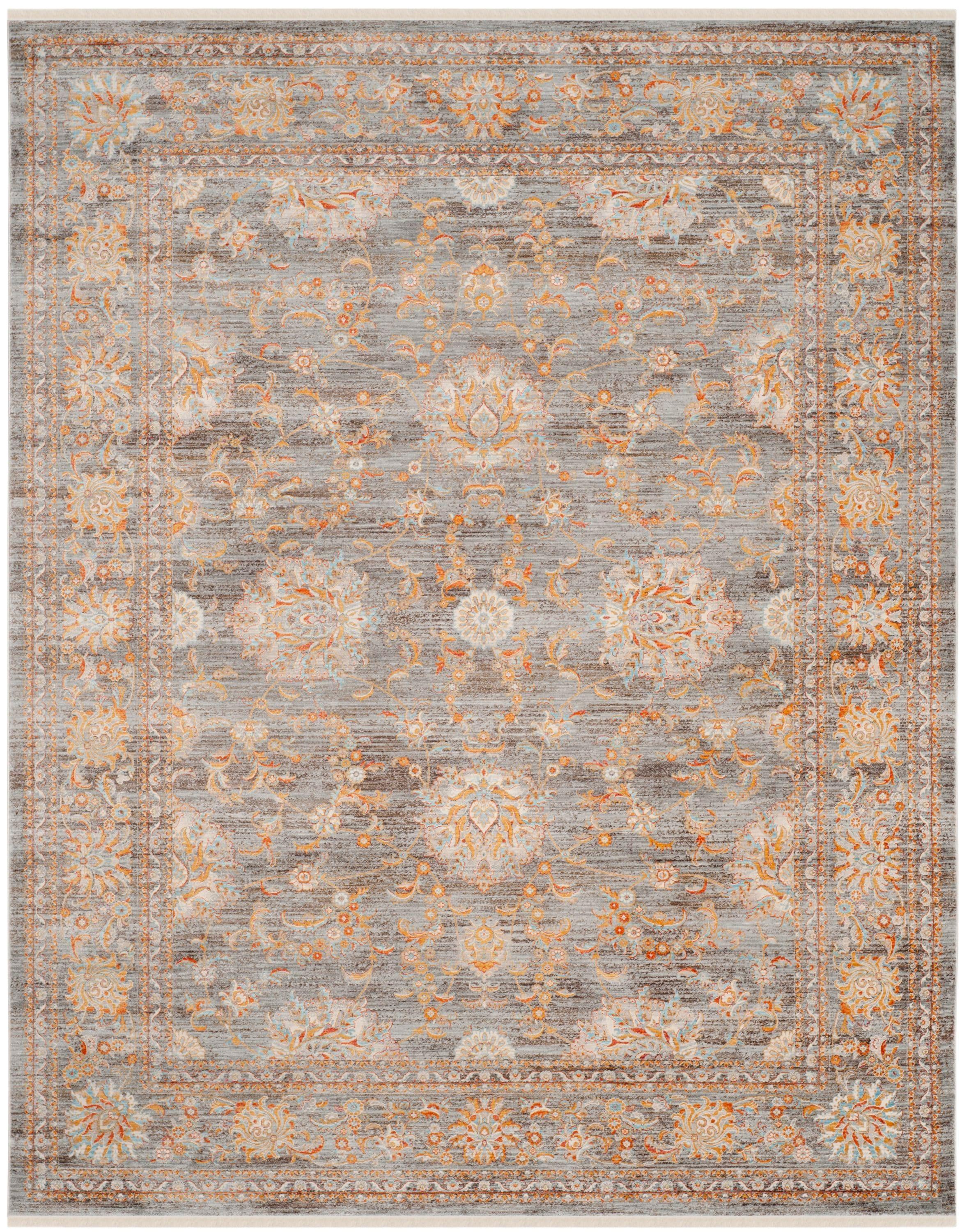Vintage Persian VTP469 Power Loomed Indoor Area Rug - Light Brown/Multi - 6'x9' - Safavieh