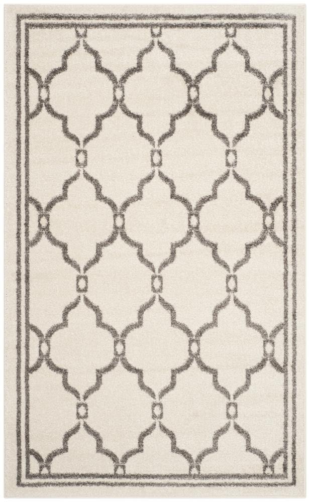 Amherst AMT414 Power Loomed Indoor Accent Rug - Ivory/Grey - 3'x5' - Safavieh