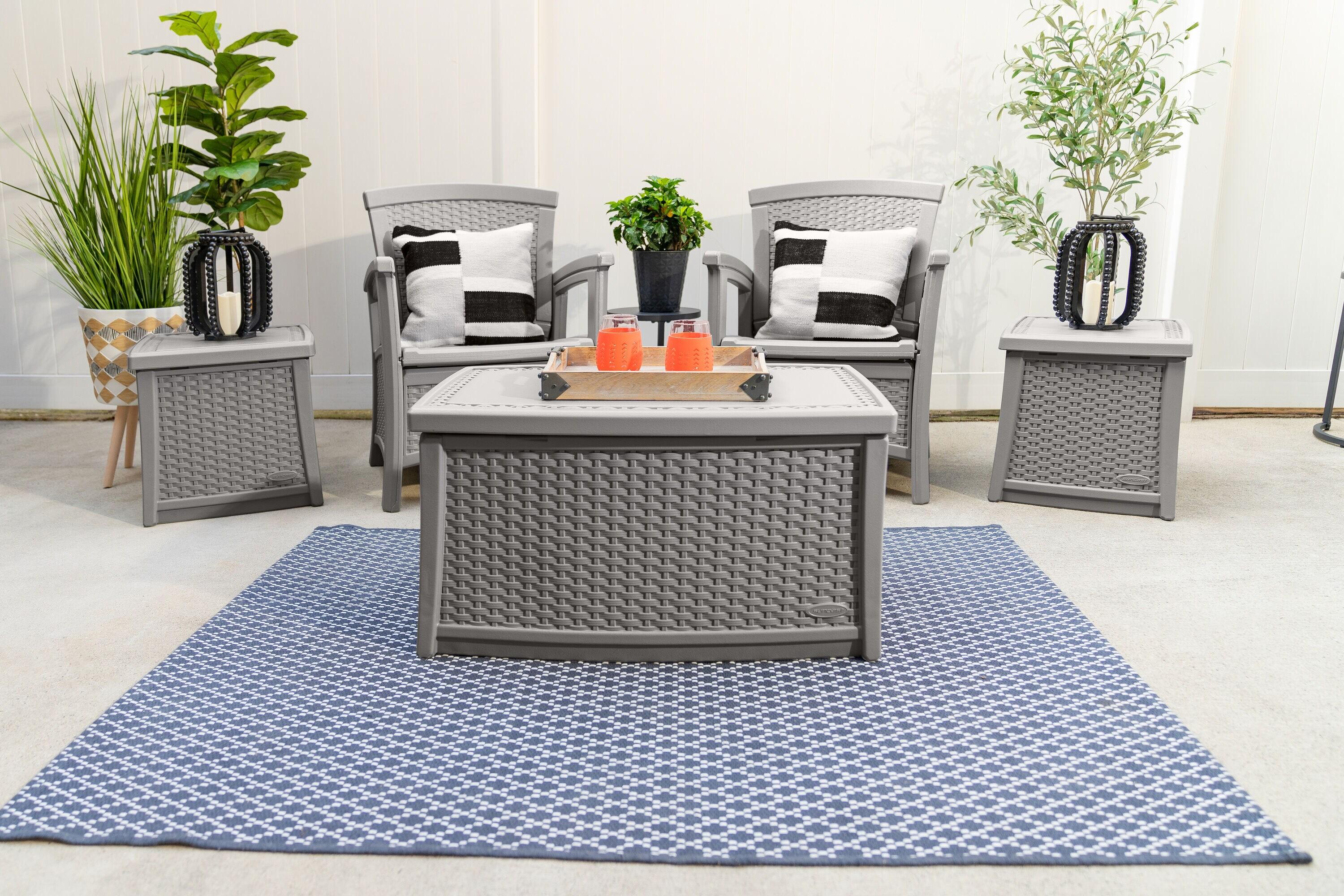 Suncast Rectangular Resin Outdoor Coffee Table