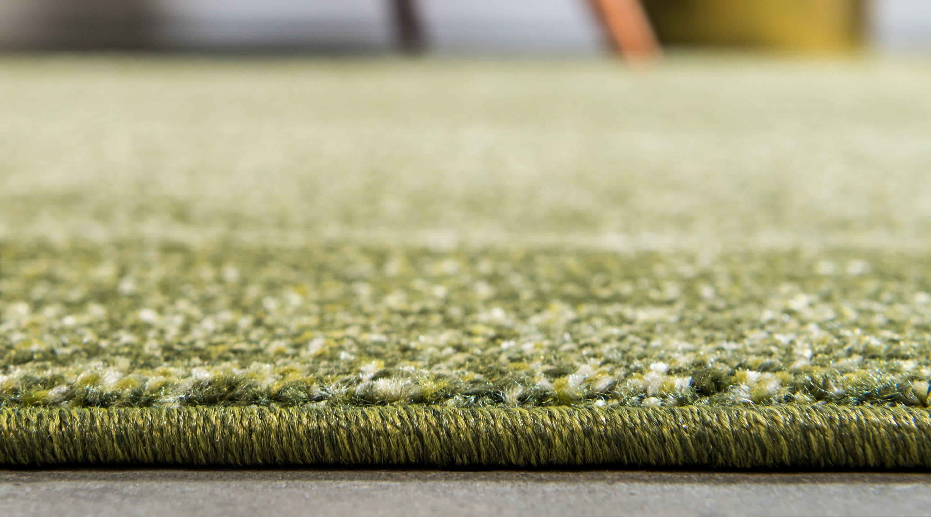 Unique Loom Abigail Del Mar Area Rug , 2'7"x10' Runner ,Light Green