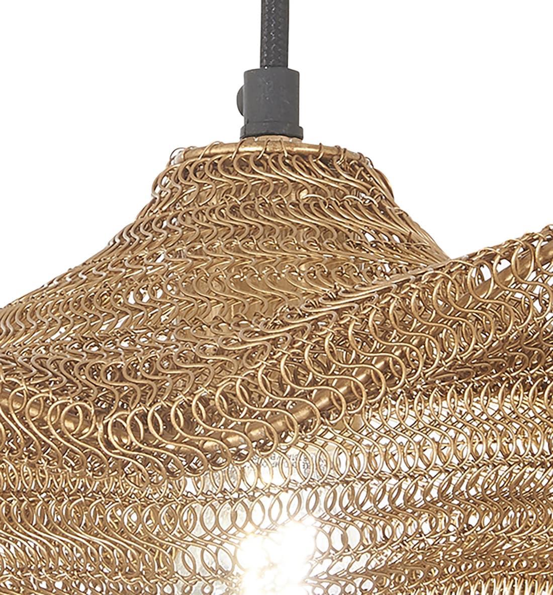 Small 1 Light Pendant In Gilded Brass Finish