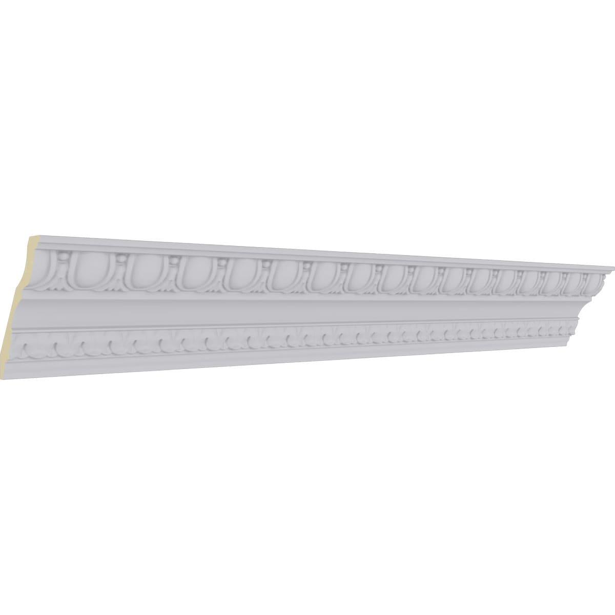 Ekena Millwork 4 7/8"H x 3 1/2"P x 6"F x 94 1/2"L Bedford Egg & Dart Crown Moulding