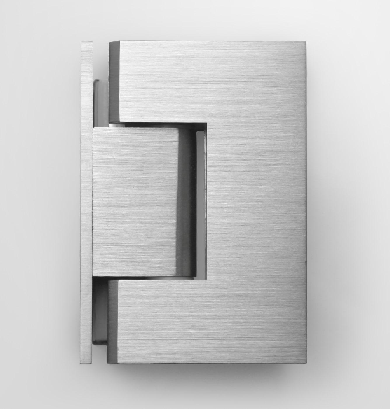 Glass Warehouse Illume 59.5 in. x 78 in. Fully Frameless Wall Hinge Shower Door GW-WH-59-5-BN