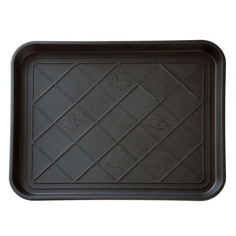 Fleming Supply Oversized All-Weather Rectangular Boot Tray - Black