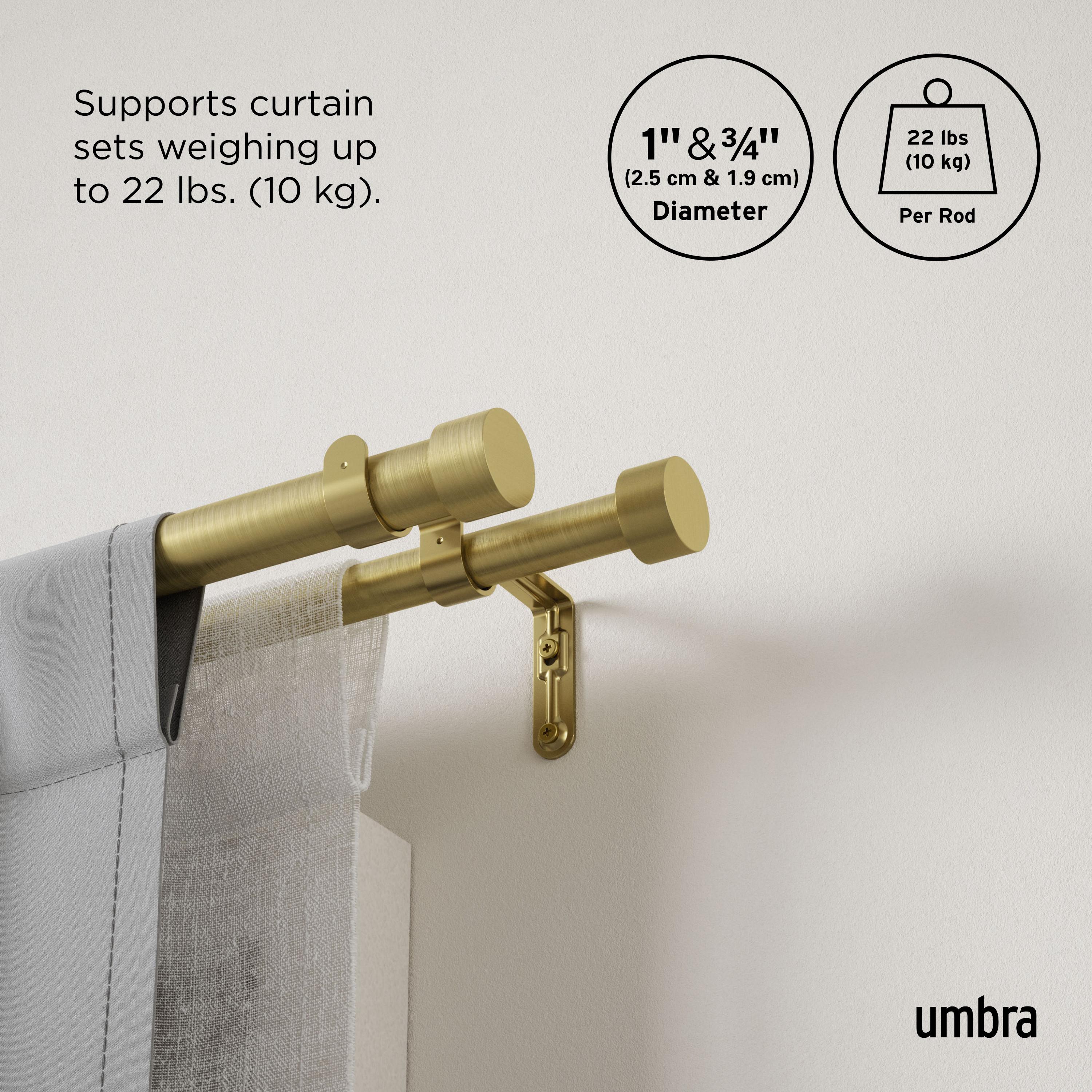 Cappa Drapery Solutions Double Curtain Rod