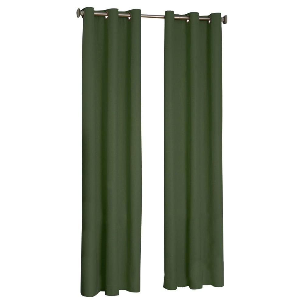 Microfiber Blackout Grommet Curtains, Solid Thermaback Window Curtains