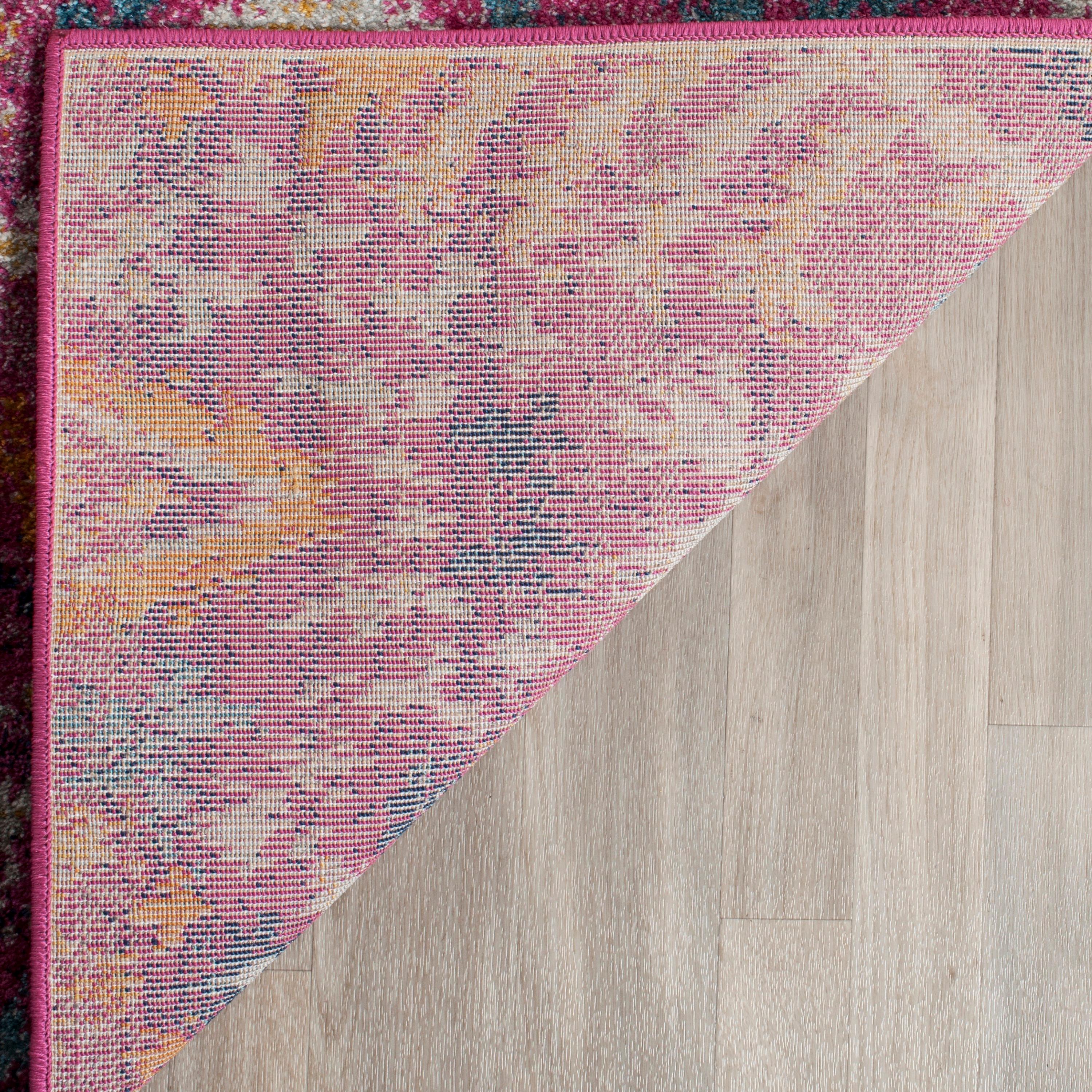 Madison MAD610 Power Loomed Indoor Area Rug - Fuchsia/Multi - 10'x14' - Safavieh.