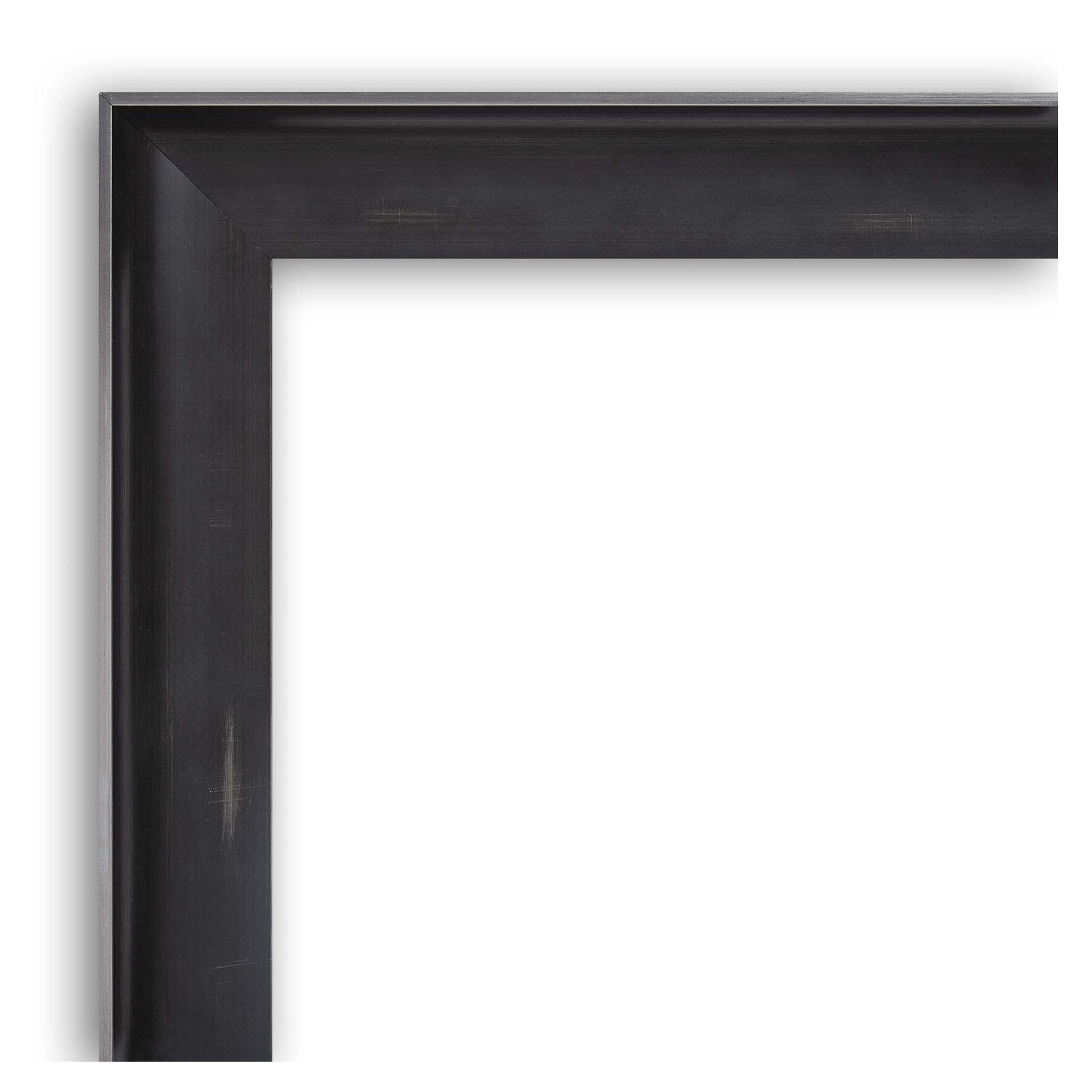 Amanti Art Allure Charcoal Non-Beveled Wood Wall Mirror 28.5 x 22.5 in.