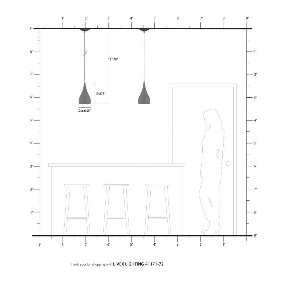 Schultz Single Light Metal Dimmable Pendant