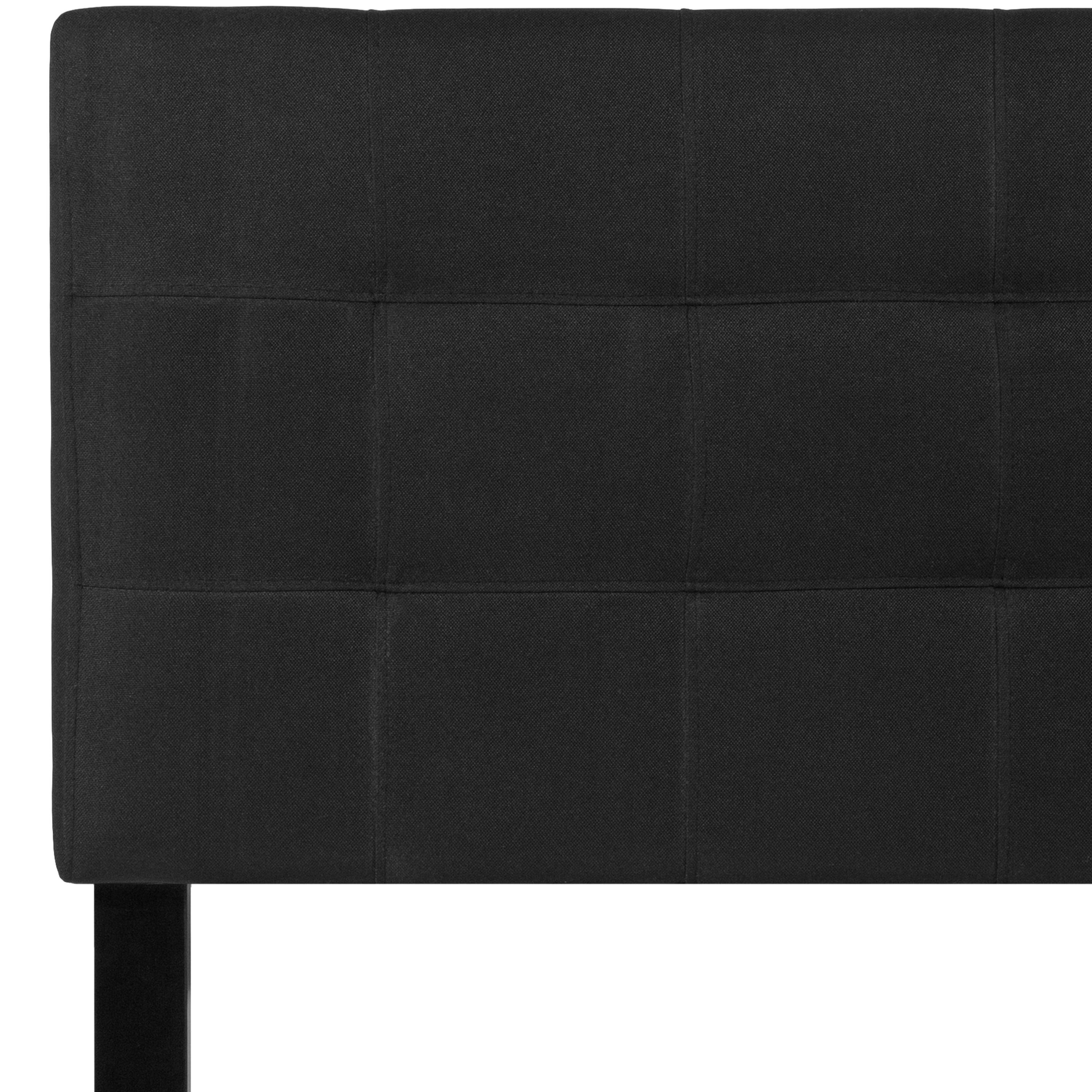 Flash Furniture Bedford Tufted Upholstered Twin Size Headboard in Black Fabric