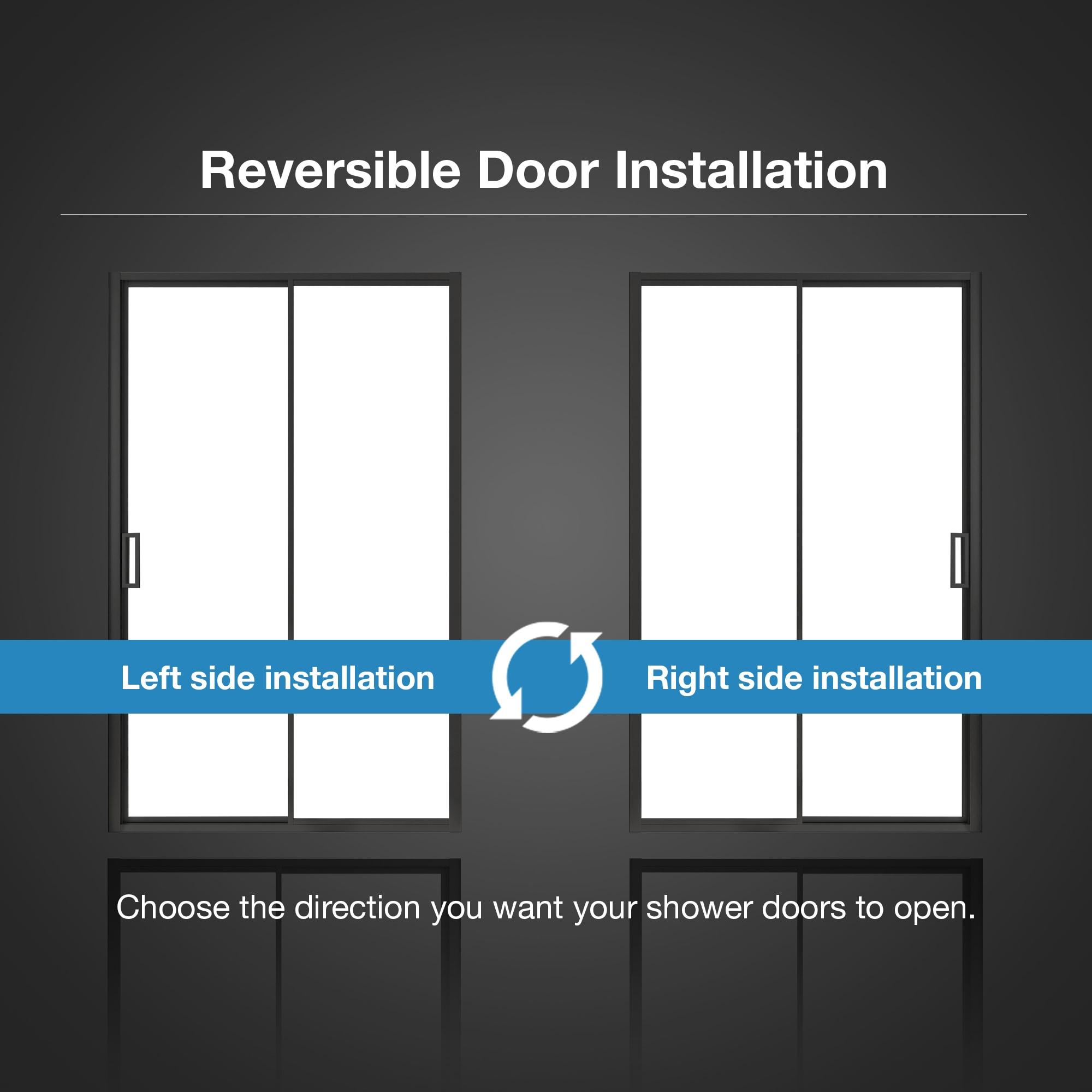 Ove Decors Stanford 48 In. W X 74 In. H Sliding Clear Straight Alcove Shower Door