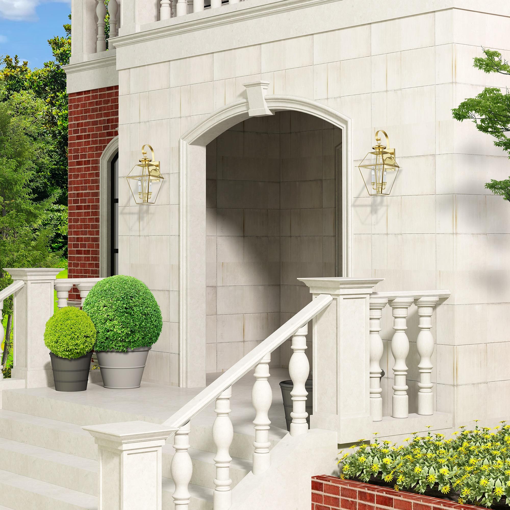 Livex Lighting Westover 3 - Light Wall Light in  Polished Brass