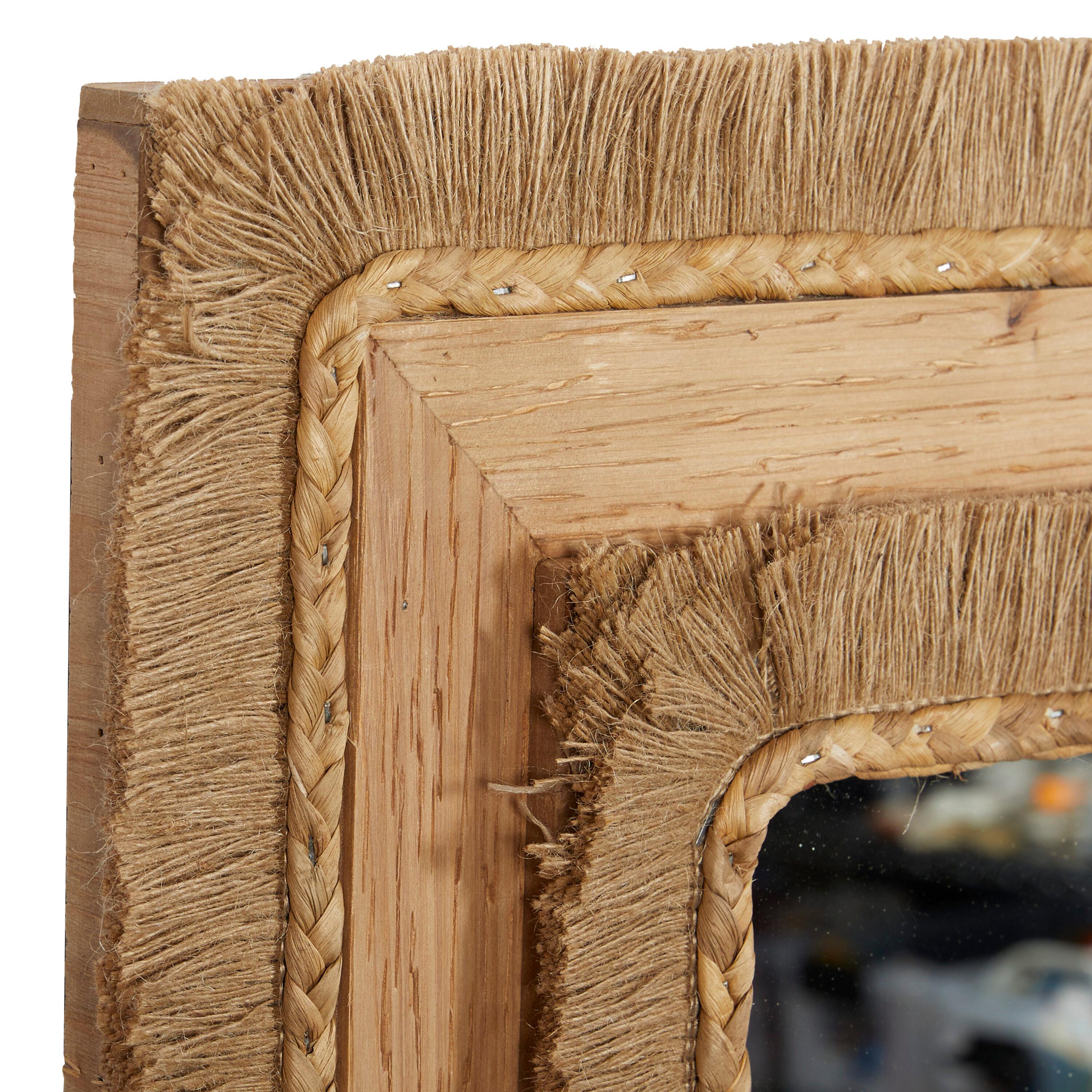 DecMode 26" x 36" Brown Wall Mirror