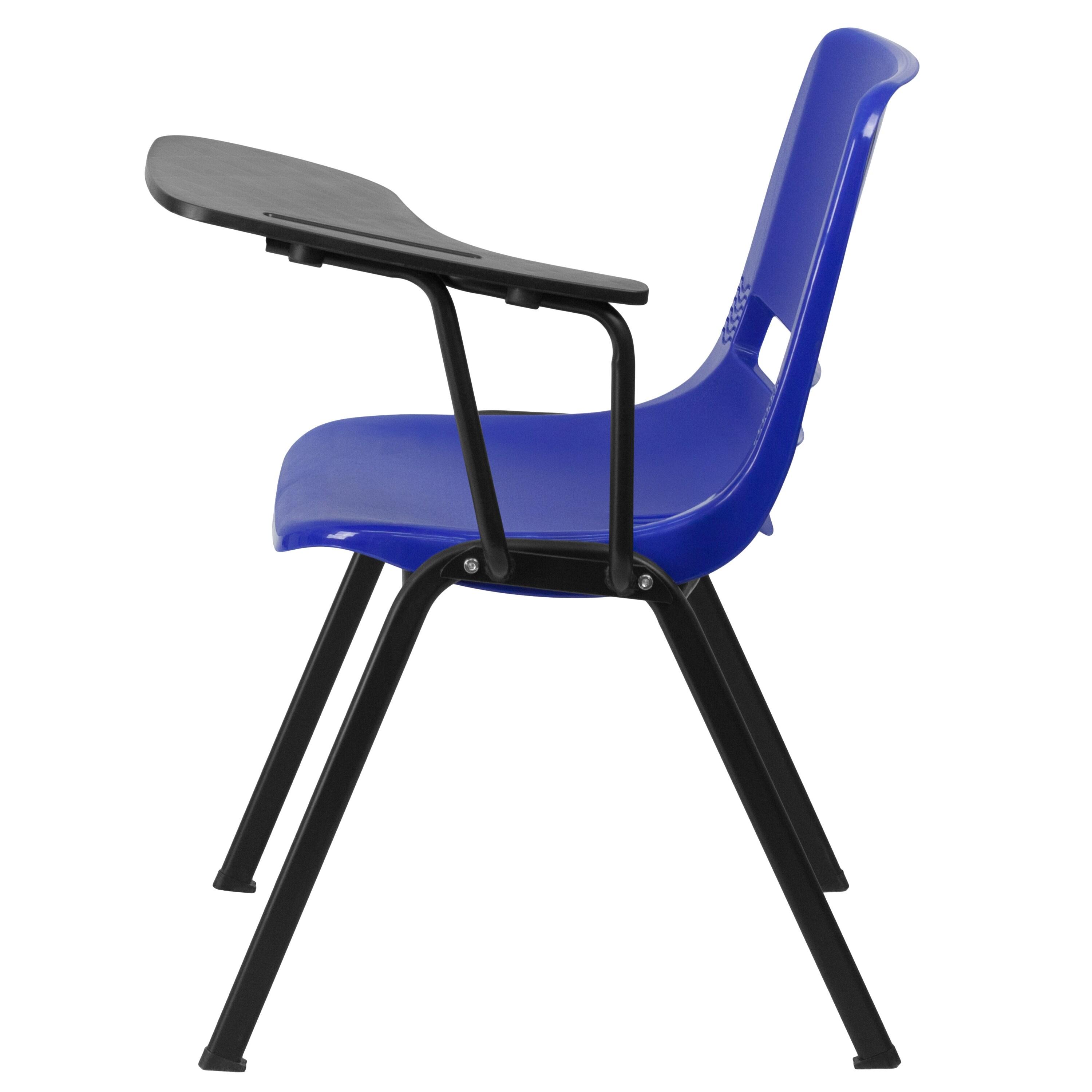 Flash Furniture Westley Ergonomic Shell Chair with Left Handed Flip-Up Tablet Arm