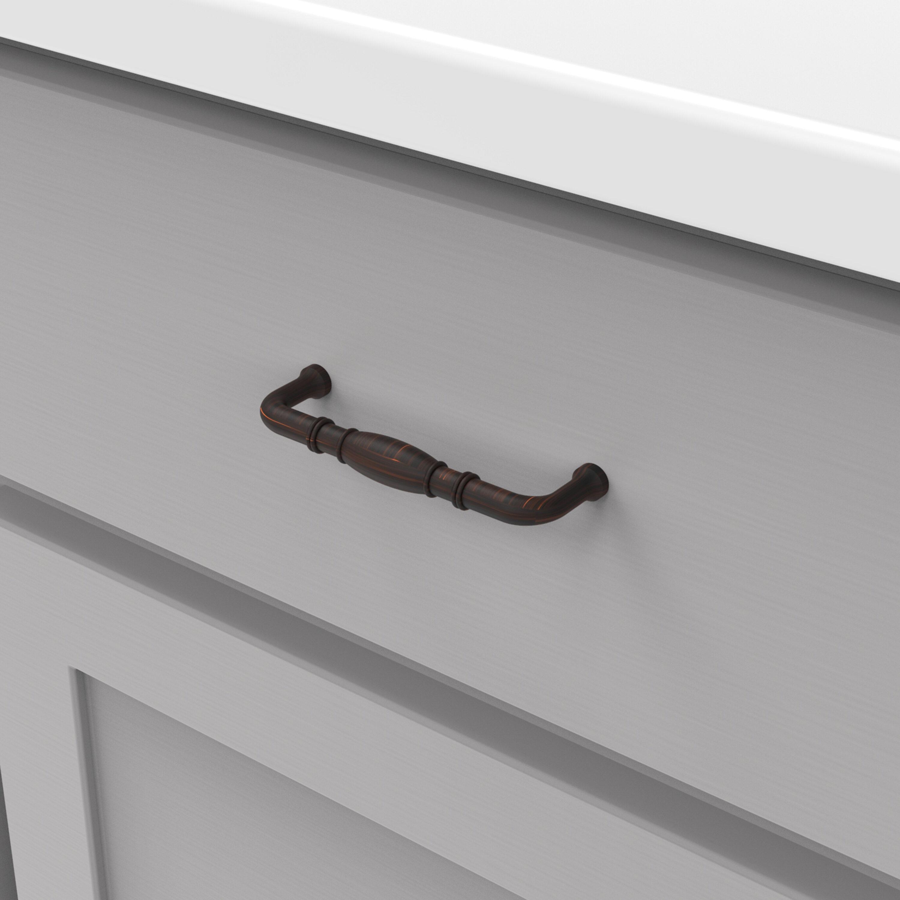 Williamsburg Kitchen Cabinet Handles, Solid Core Drawer Pulls for Cabinet Doors, 3-3/4" (96mm)