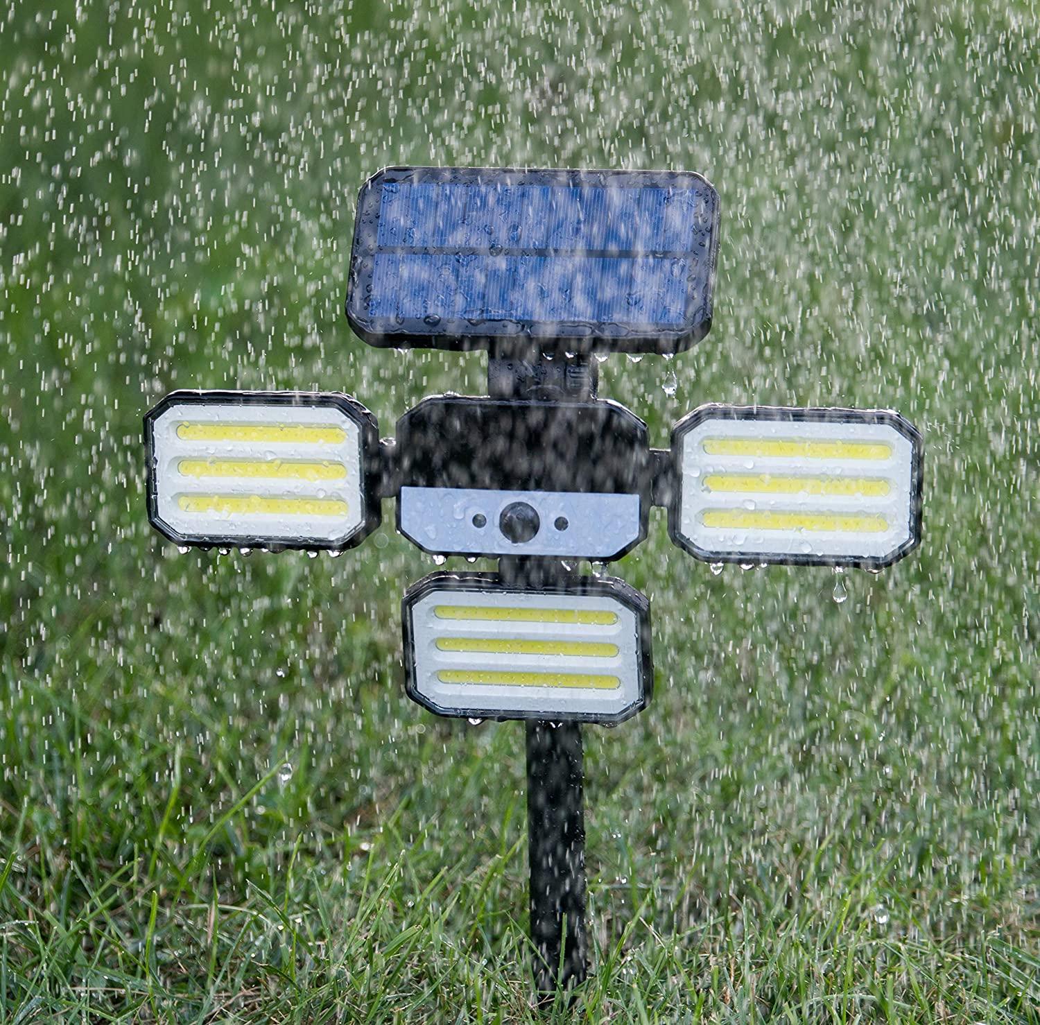 Bell + Howell Bell+Howell Bionic Solar Powered Floodlight with Remote Control, Wide Angle and Motion Activated