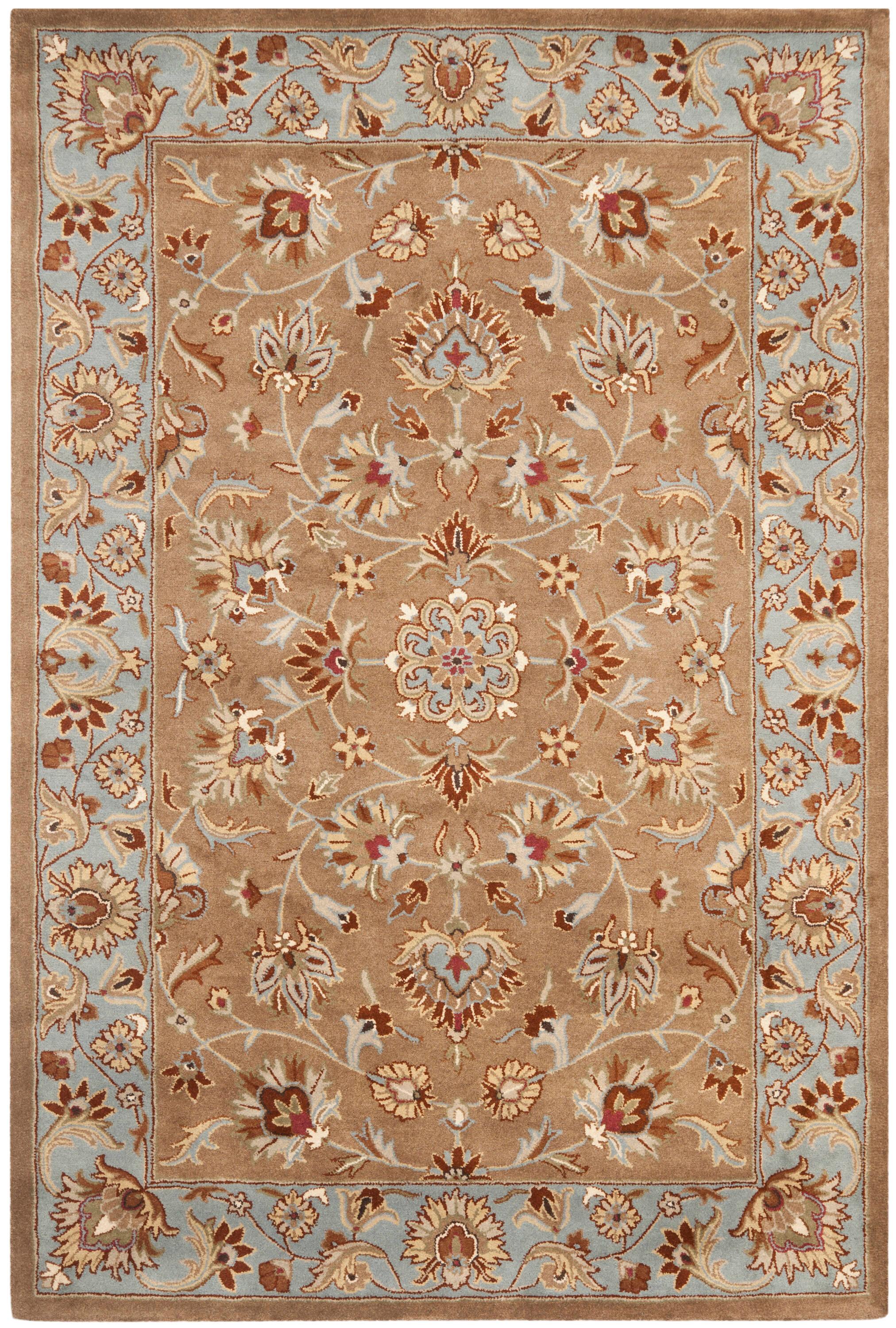 Heritage HG821 Hand Tufted Area Rug - Beige/Blue - 6'x9' - Safavieh.