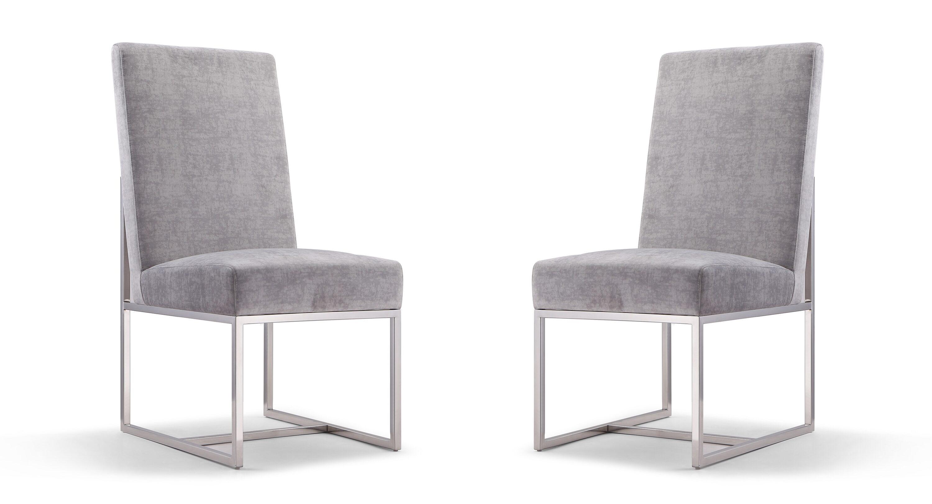 Hokku Designs Johnnette 18.9'' H Velvet Upholstered Side Chair