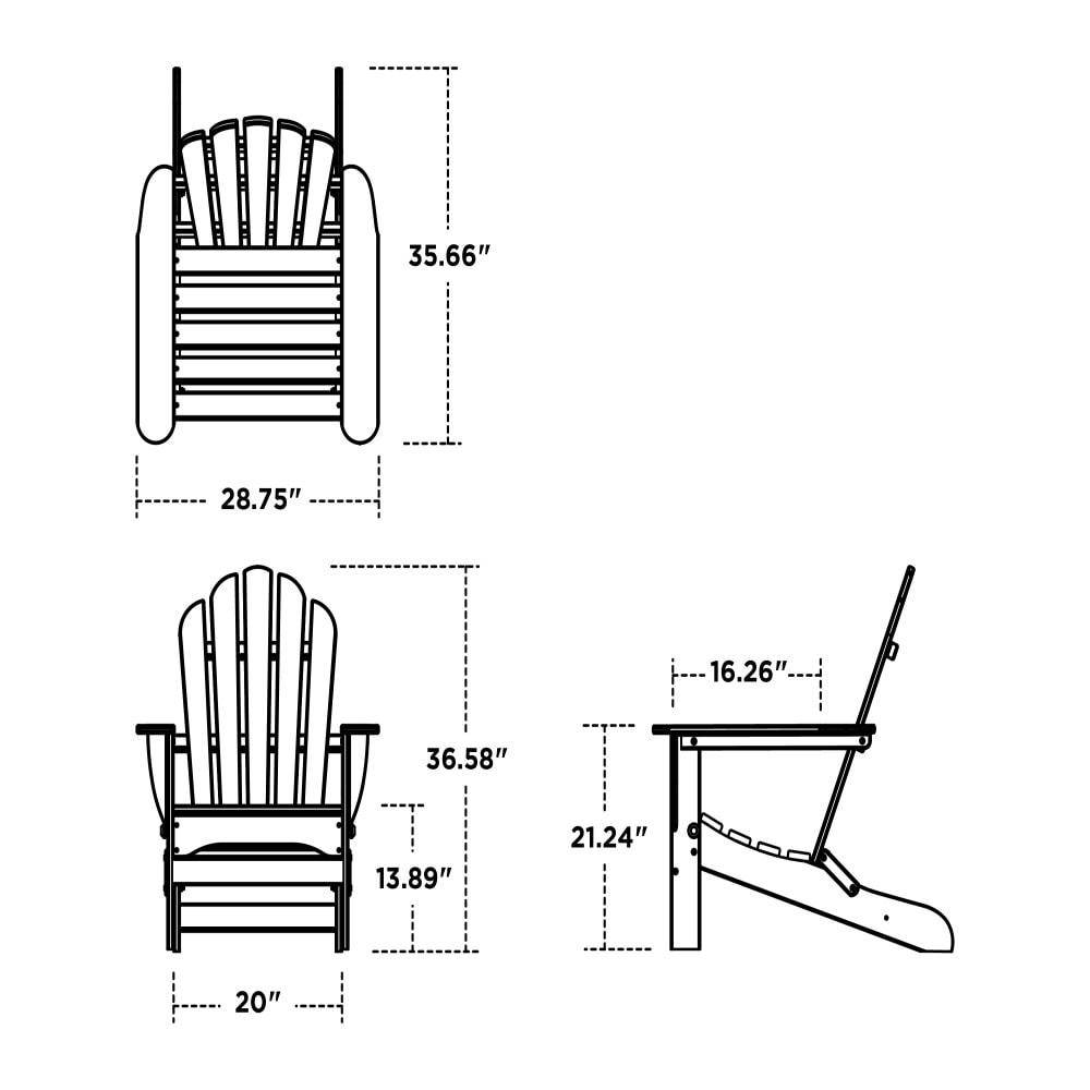 5-Piece Monterey Bay Folding Adirondack Conversation Set with Fire Pit Table