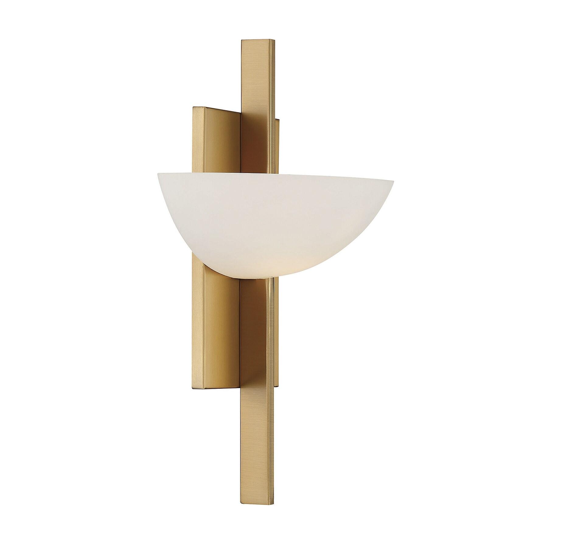 Savoy House Fallon 1 - Light Wall Light in  Warm Brass