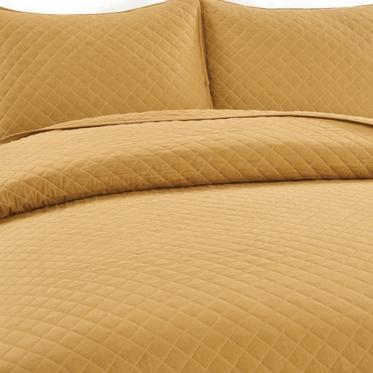 Lush Decor Ava Diamond Standard Cotton Modern & Contemporary Quilt Set