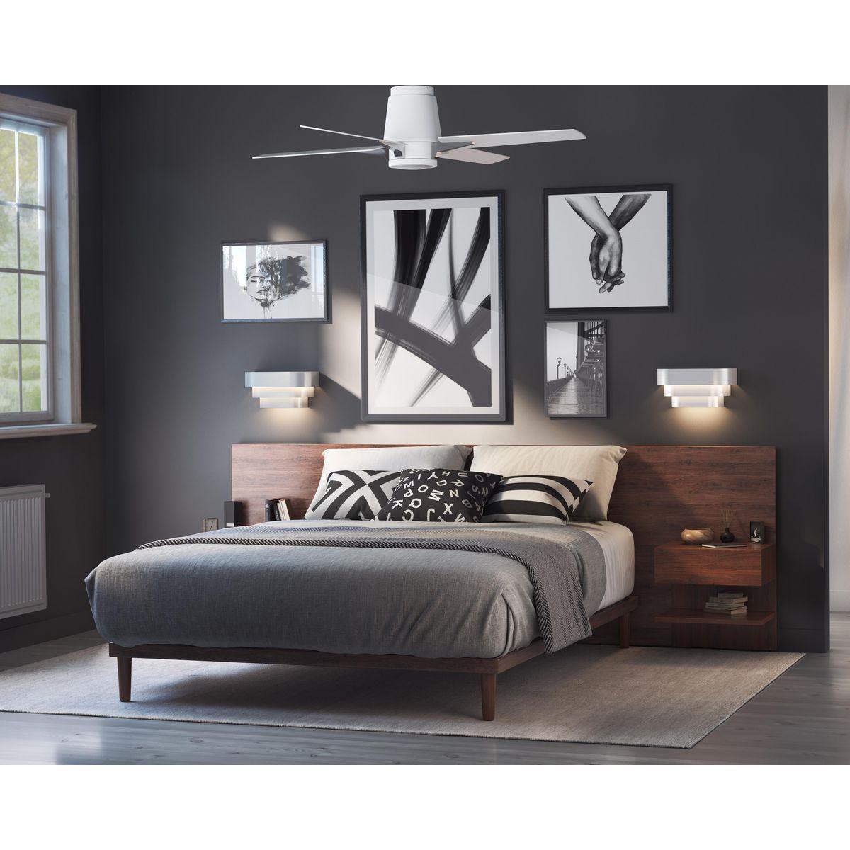 Progress Lighting Travera 1-Light Wall Sconce, White Finish, Metal Shade
