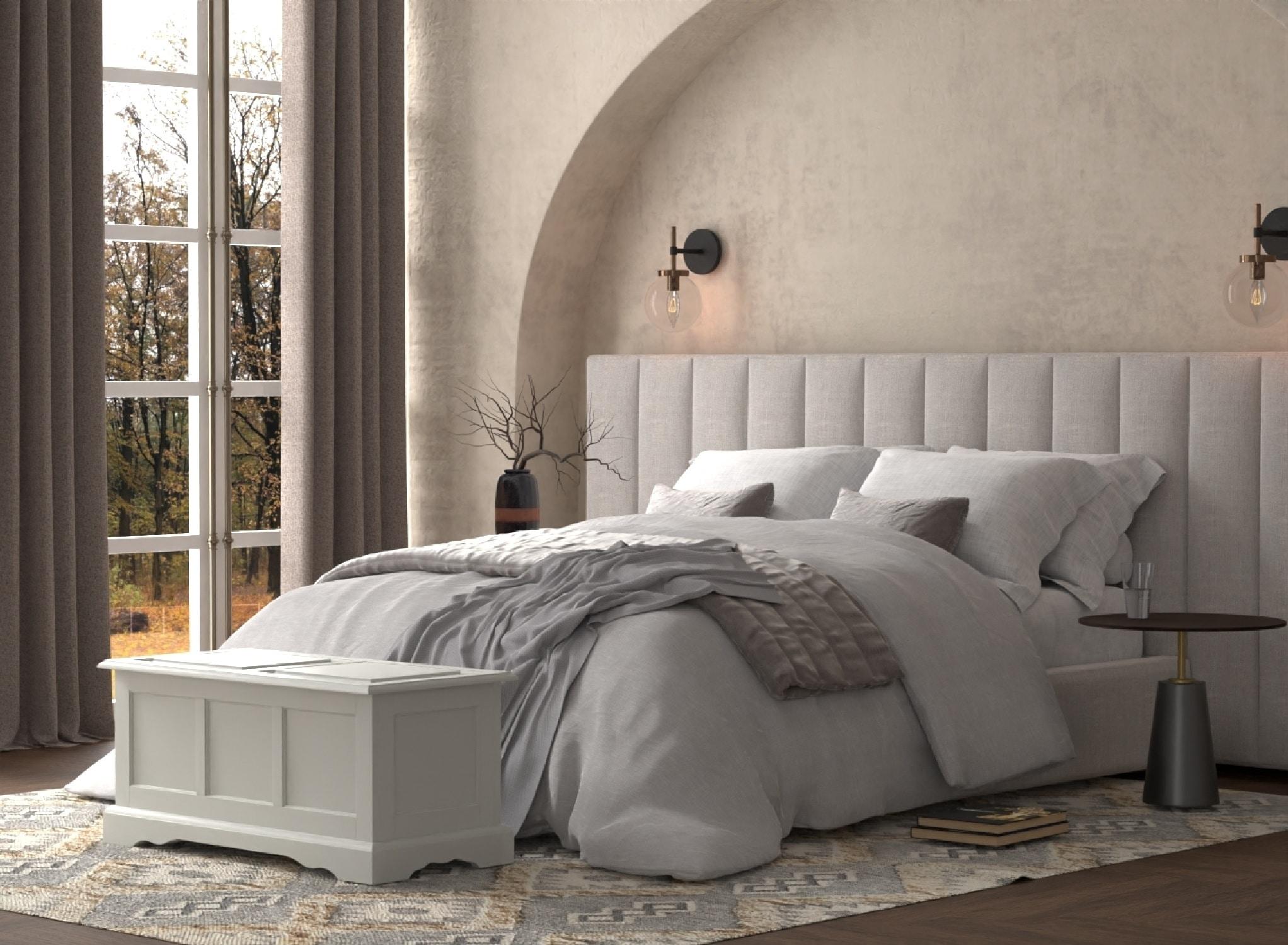 Carolina Living Hayden Blanket Chest Antique Ivory: Adult Assembly, Wood Frame, 100 lb Capacity