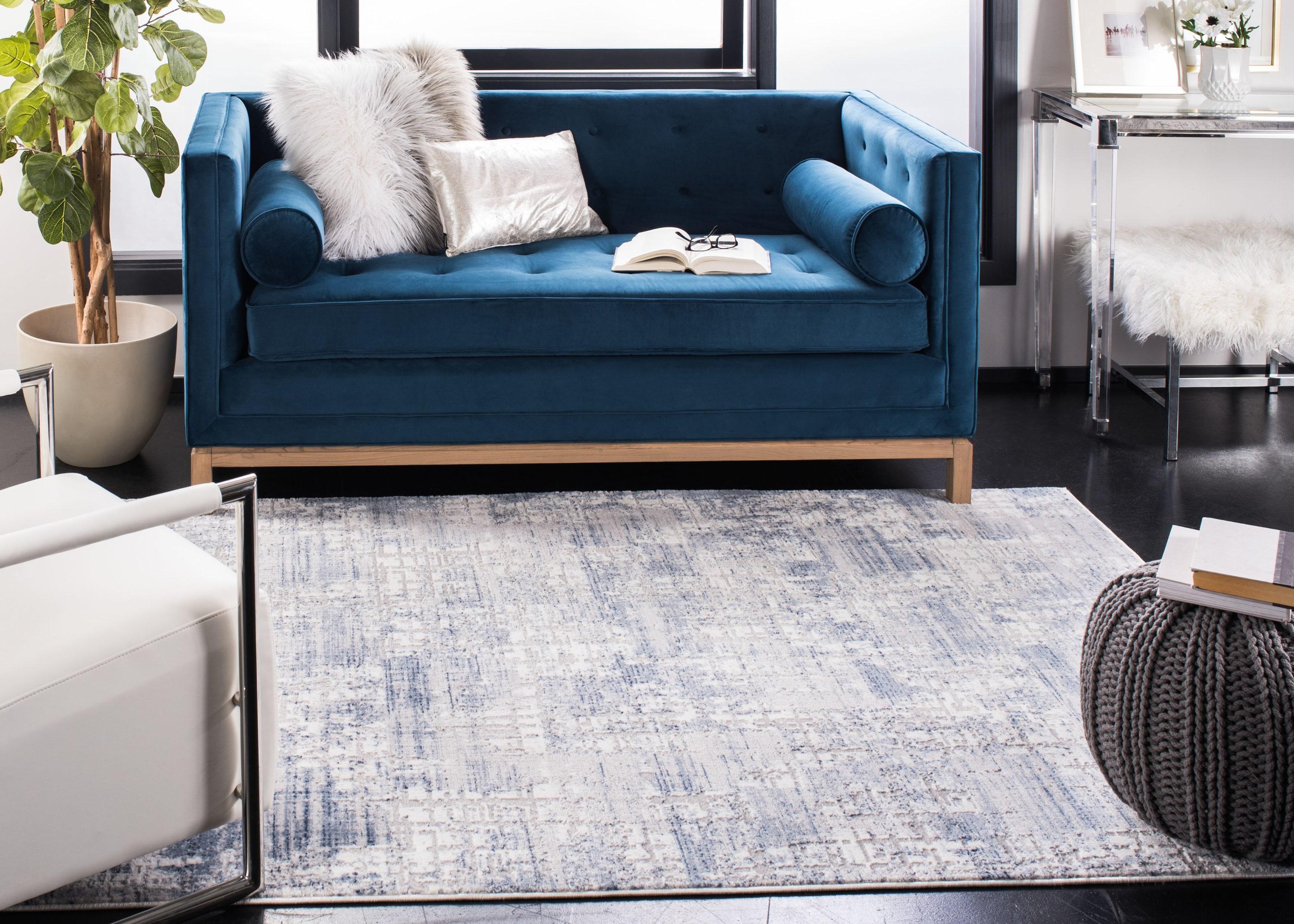 Amelia ALA786 Power Loomed Area Rug - Blue/Grey - 8'x10' - Safavieh.