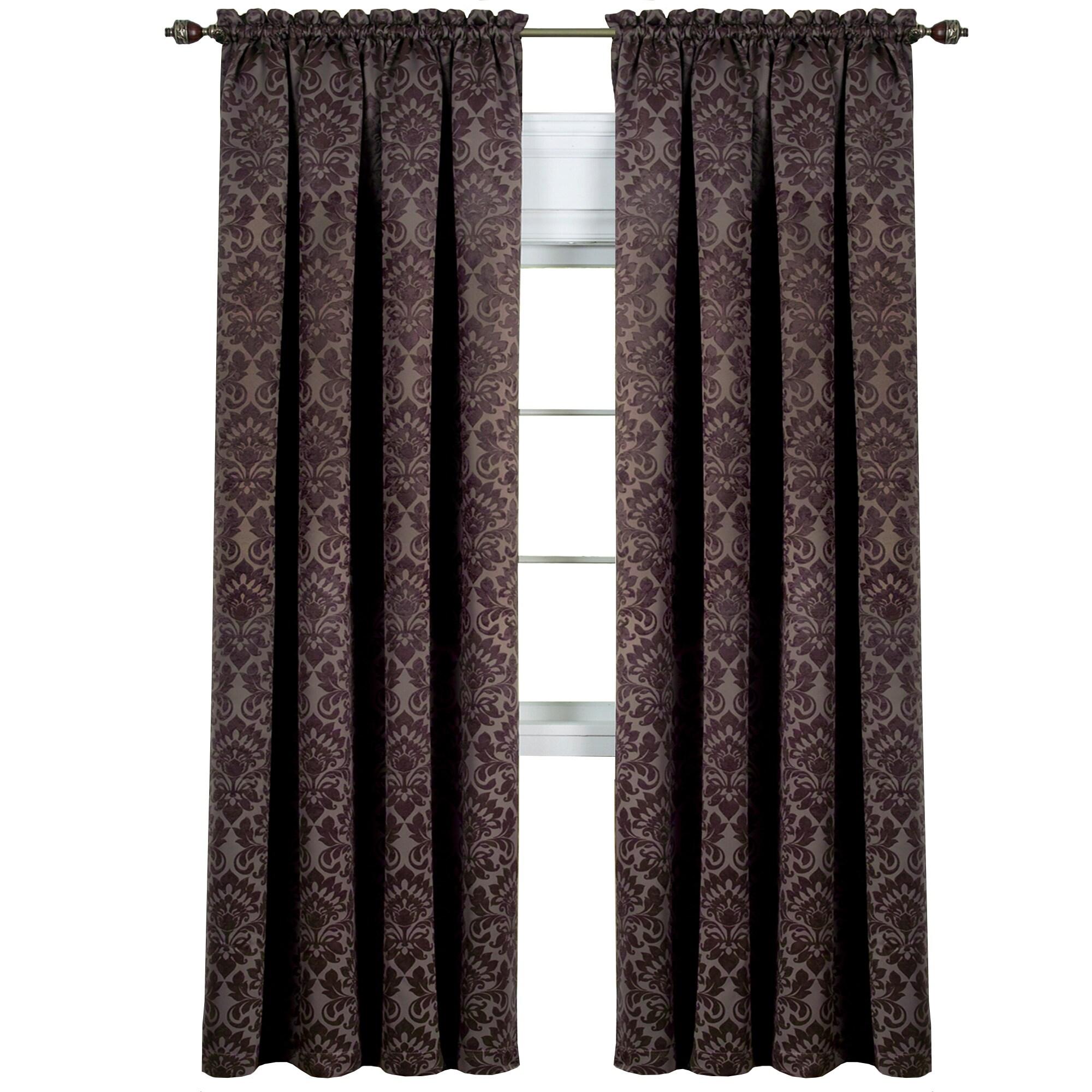Achim Sutton Window Curtain Panel 52x63 - Brown