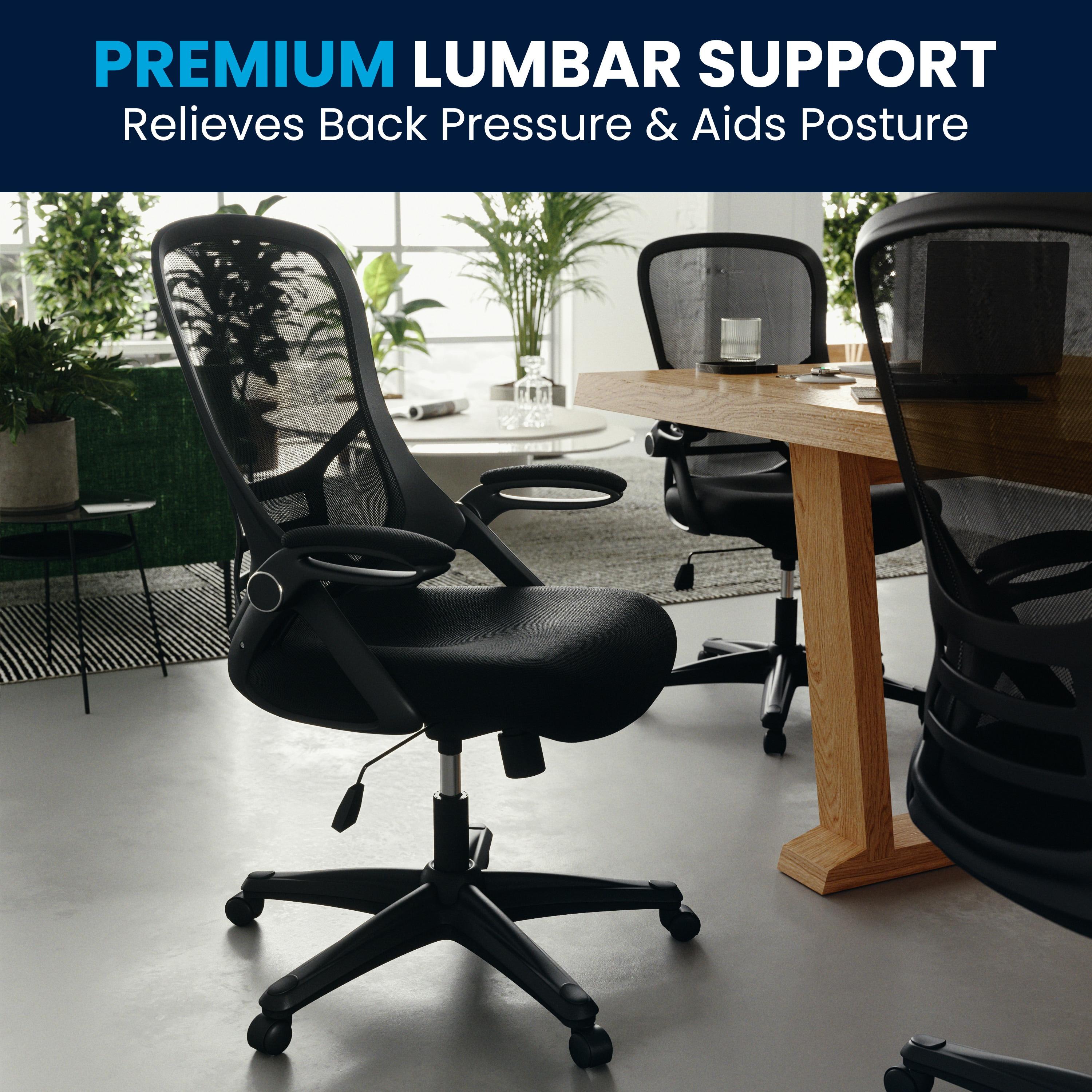 Flash Furniture Cappello High-Back Mesh Swivel Ergonomic Office Chair with Flip-Up Arms