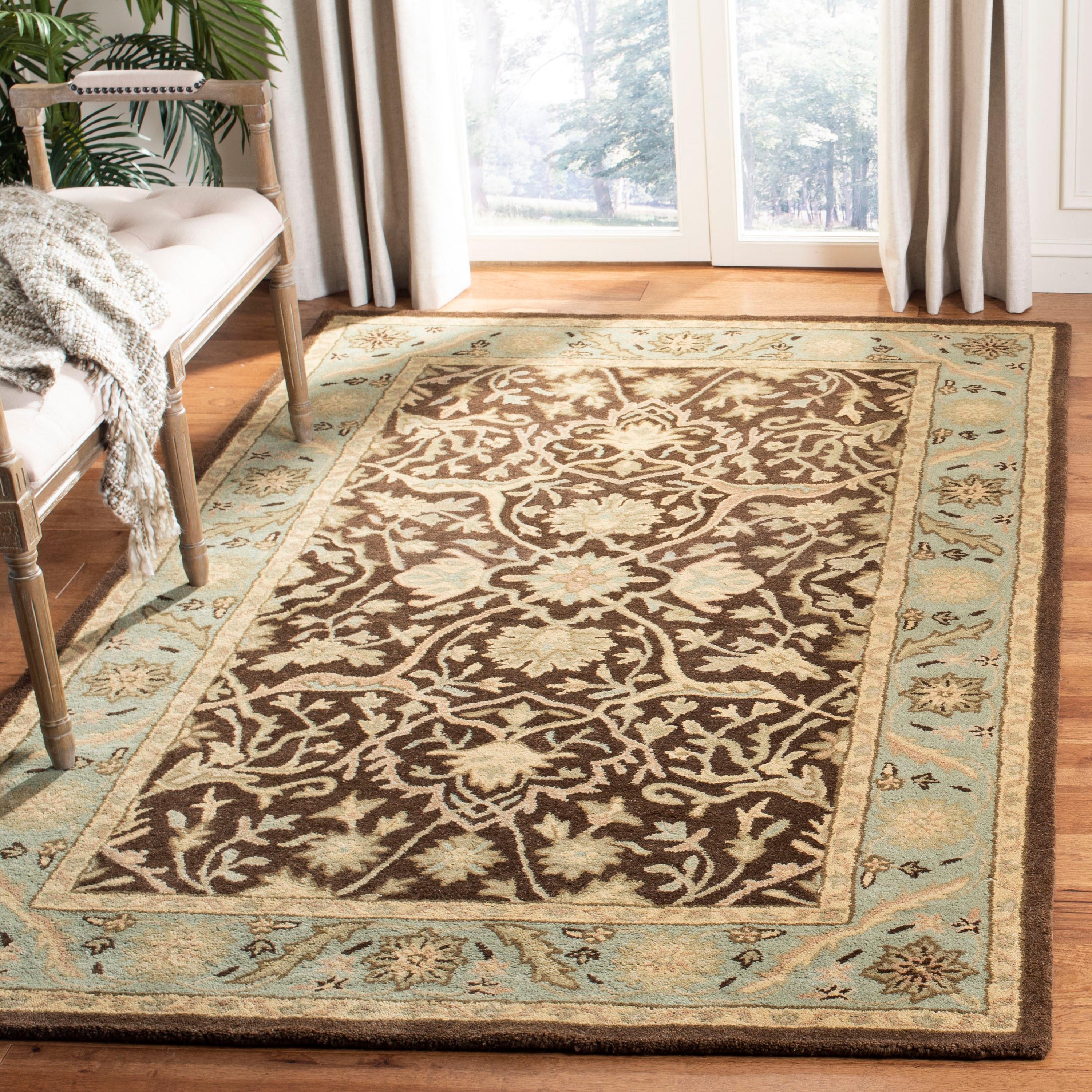 Antiquity AT14 Hand Tufted Indoor Accent Rug - Brown/Green - 3'x5' - Safavieh