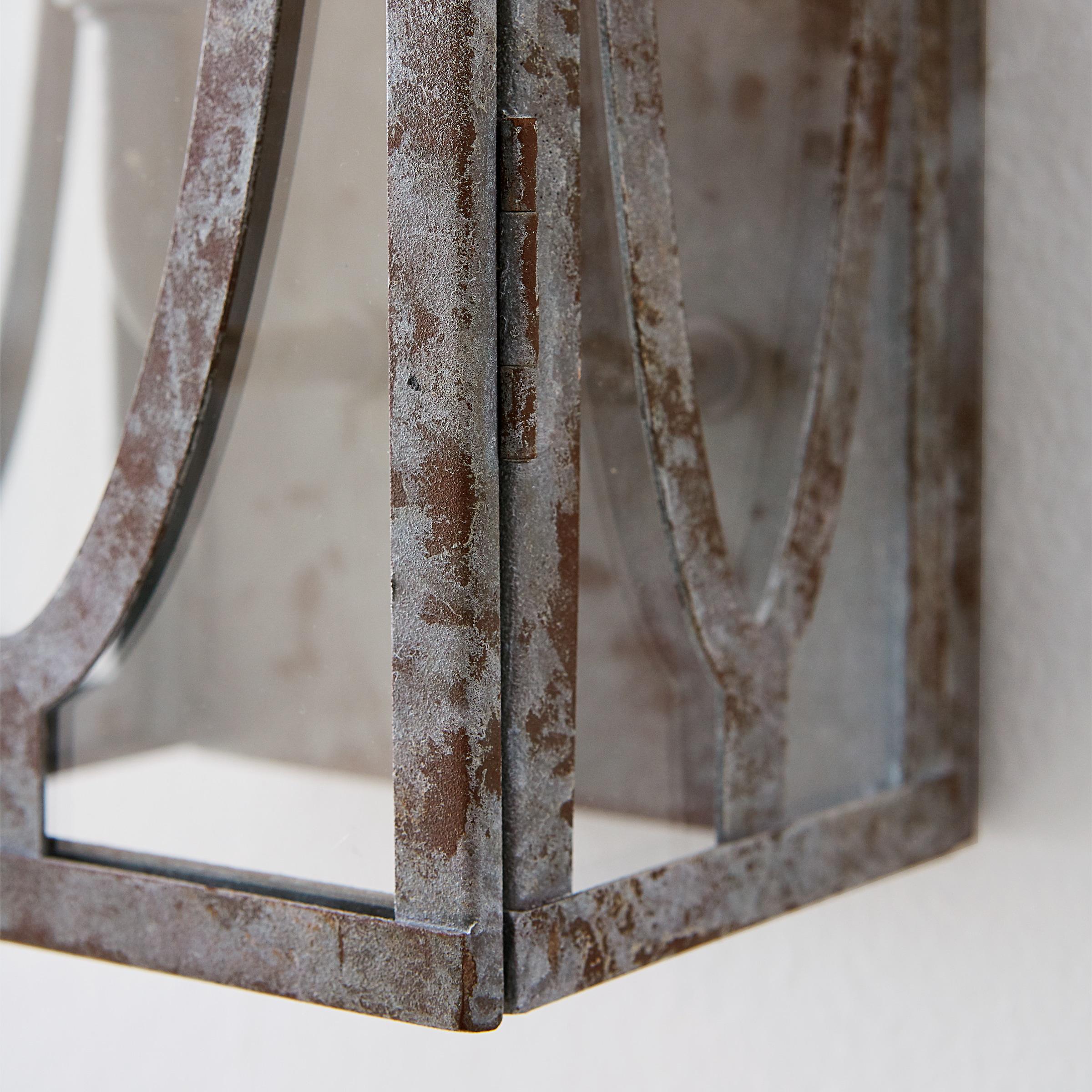 Patrice Deep Abyss 2-Light Rectangular Wall Sconce with Clear Panels