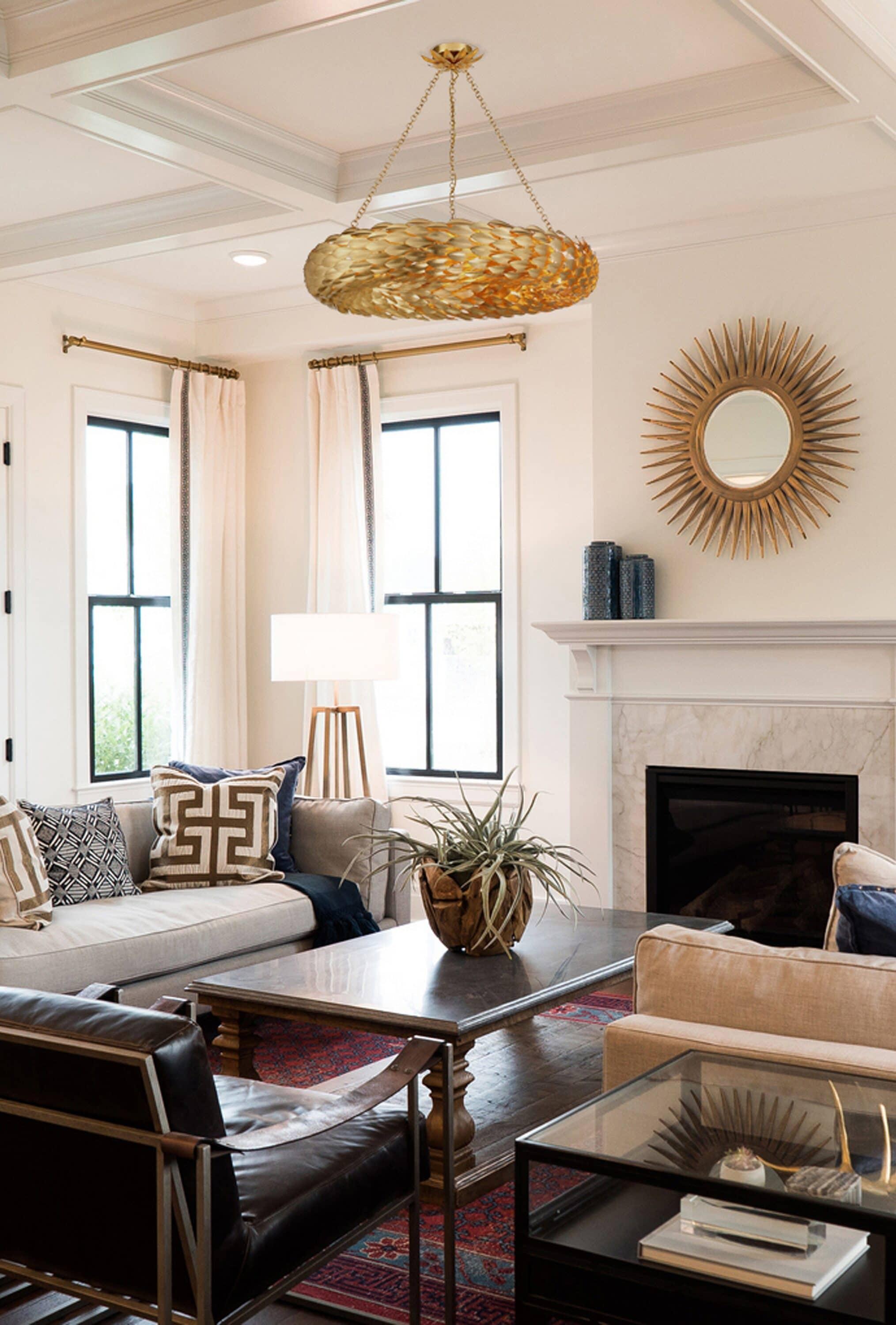 Crystorama Lighting Broche 8 - Light Pendant in  Antique Gold