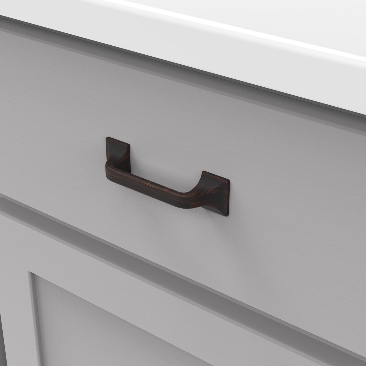 Forge Kitchen Cabinet Handles, Solid Core Drawer Pulls for Cabinet Doors, 3"