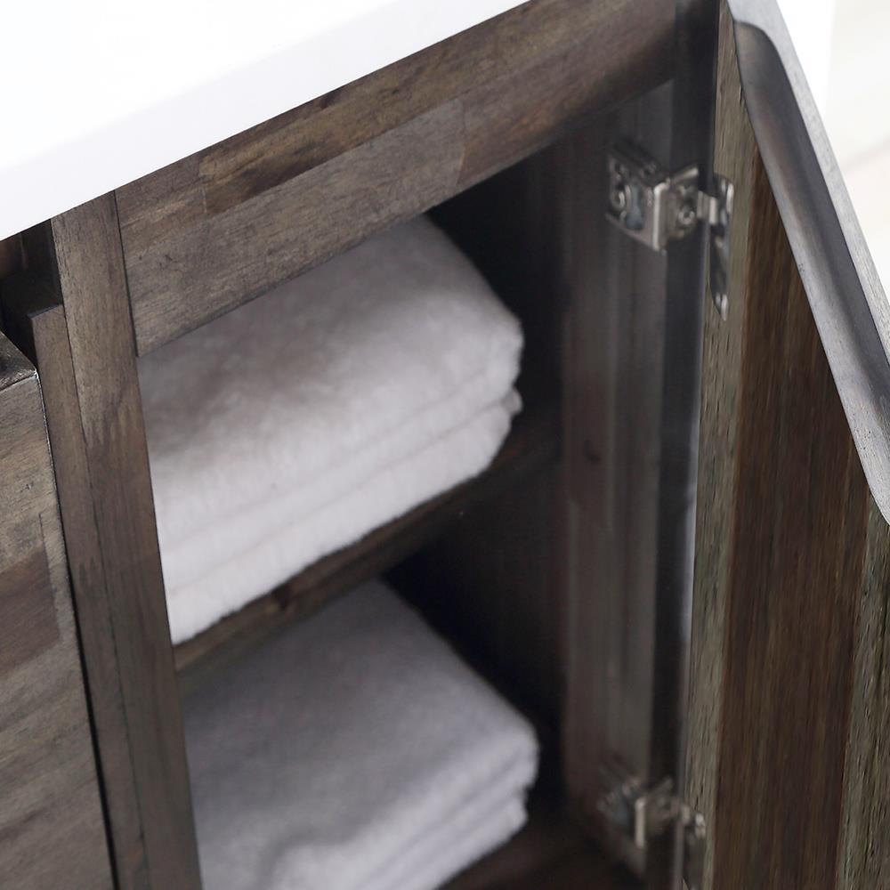 Fresca Formosa 60" Wall Mount Floating Double Sink Modern Bathroom Vanity with Top, Sinks and Mirrors - Faucets Not Included