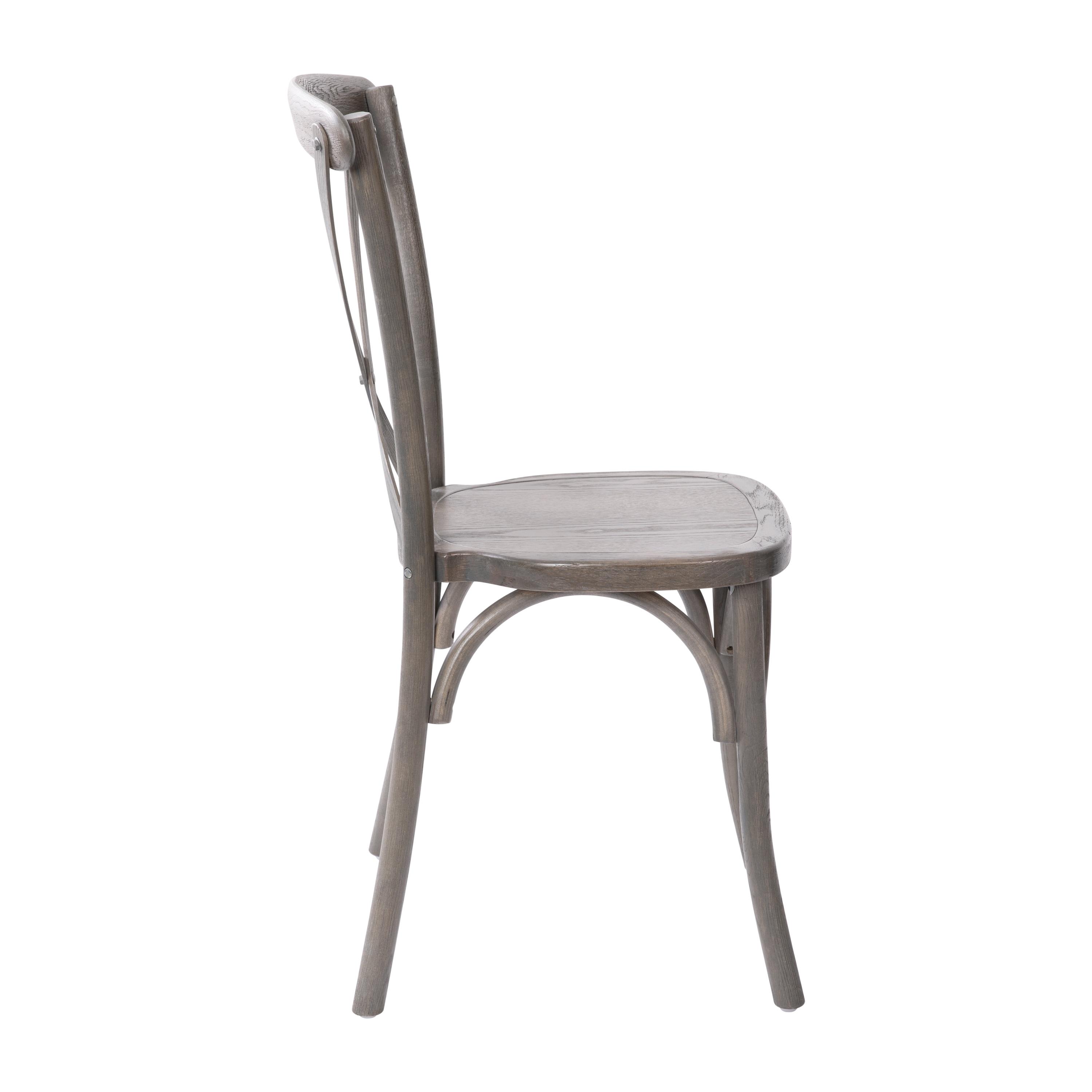 Flash Furniture Advantage Grey X-Back Chair