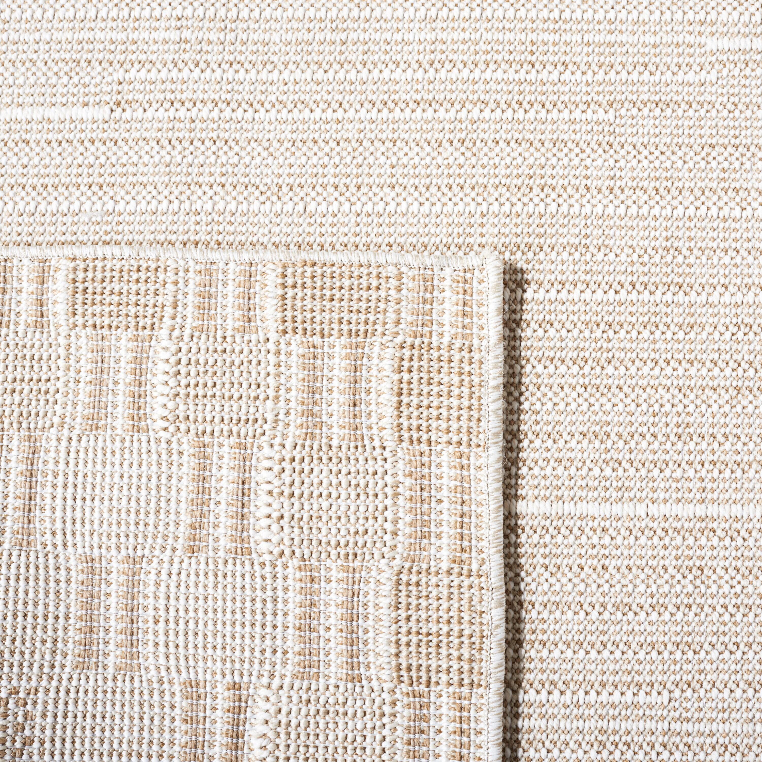 Safavieh Global 9 x 12 (ft) Synthetic Beige/Light Beige Rectangular Indoor/Outdoor Solid Area rug