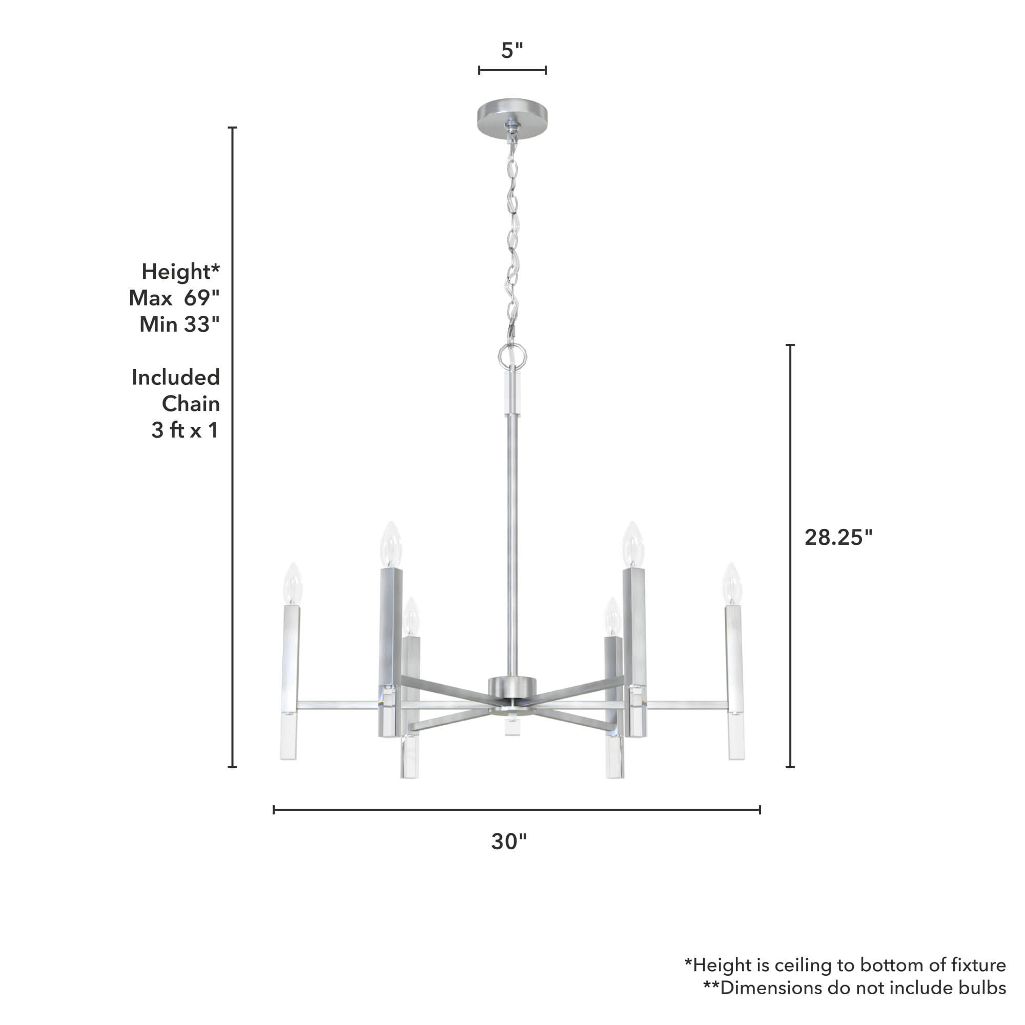 Hunter Sunjai 6 Light Chandelier Light Fixture