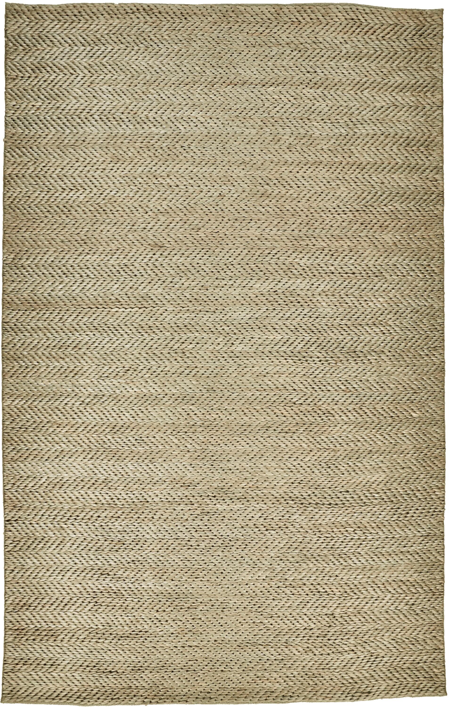 Feizy Kaelani Transitional Geometric, Tan/Gray, 8' x 11' Area Rug Handmade Reversible Casual Solid Floor Rug for Living room Bedroom